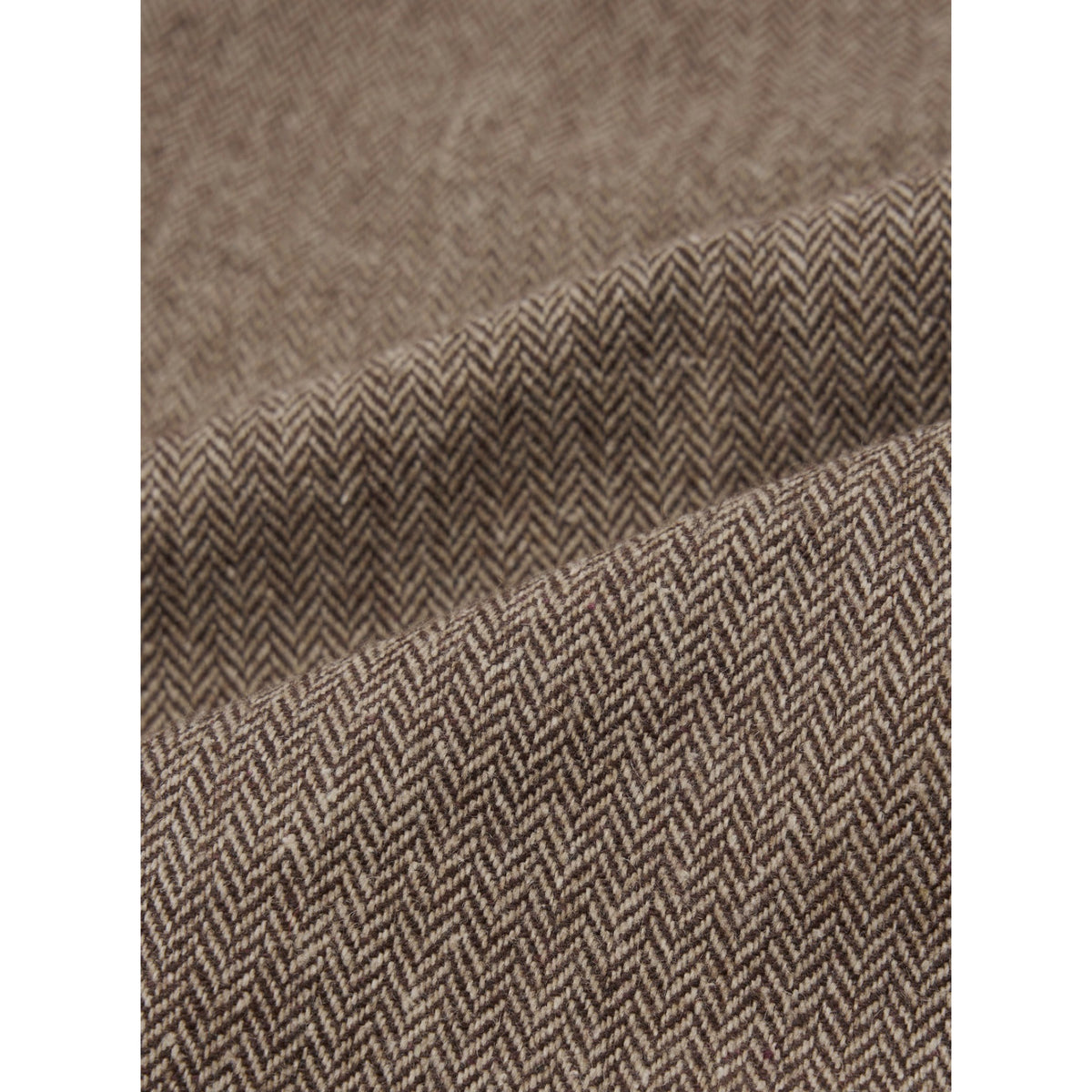 Universal Works Gillespie Pant wool herringbone brown