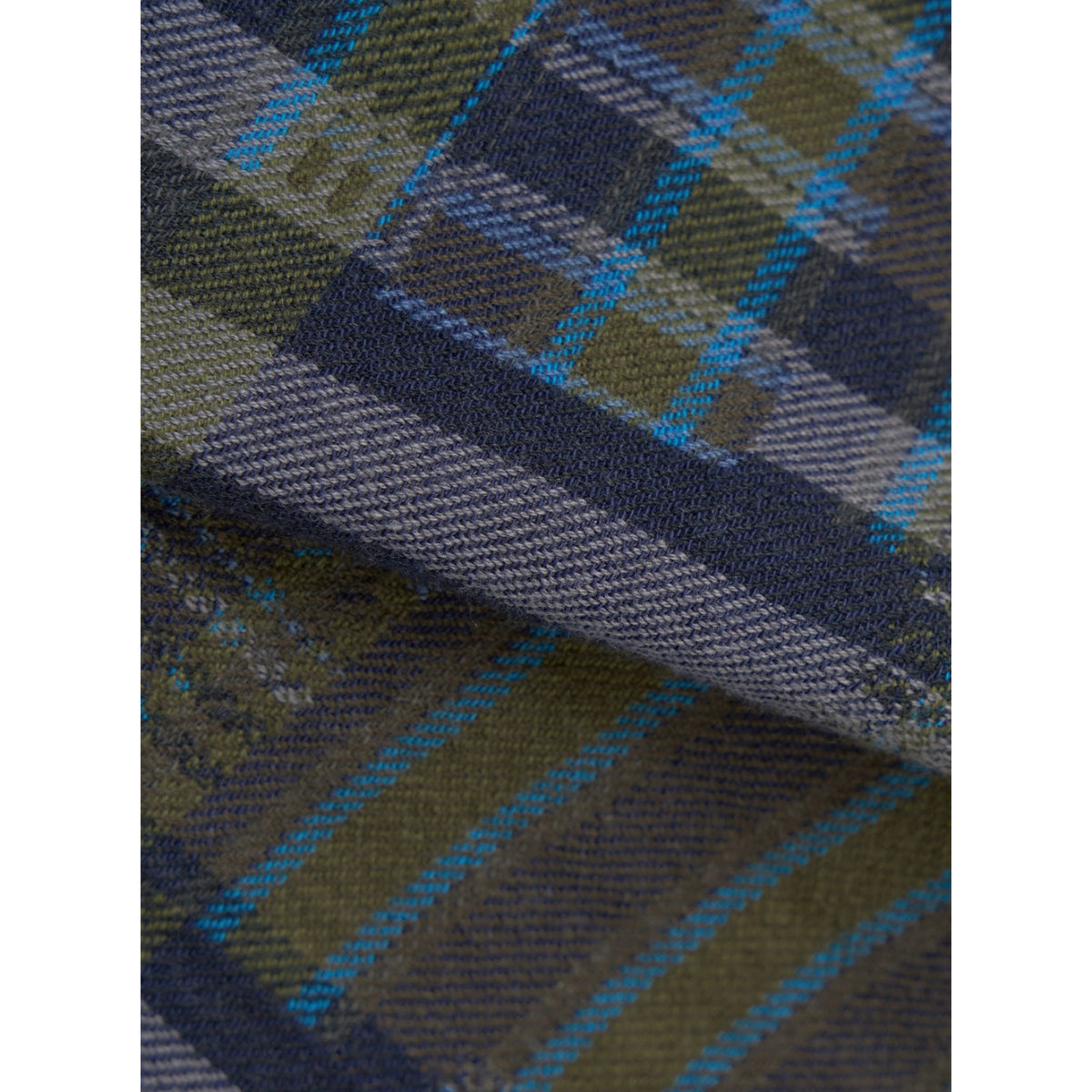 Universal Works Fatigue Shirt shadows check olive