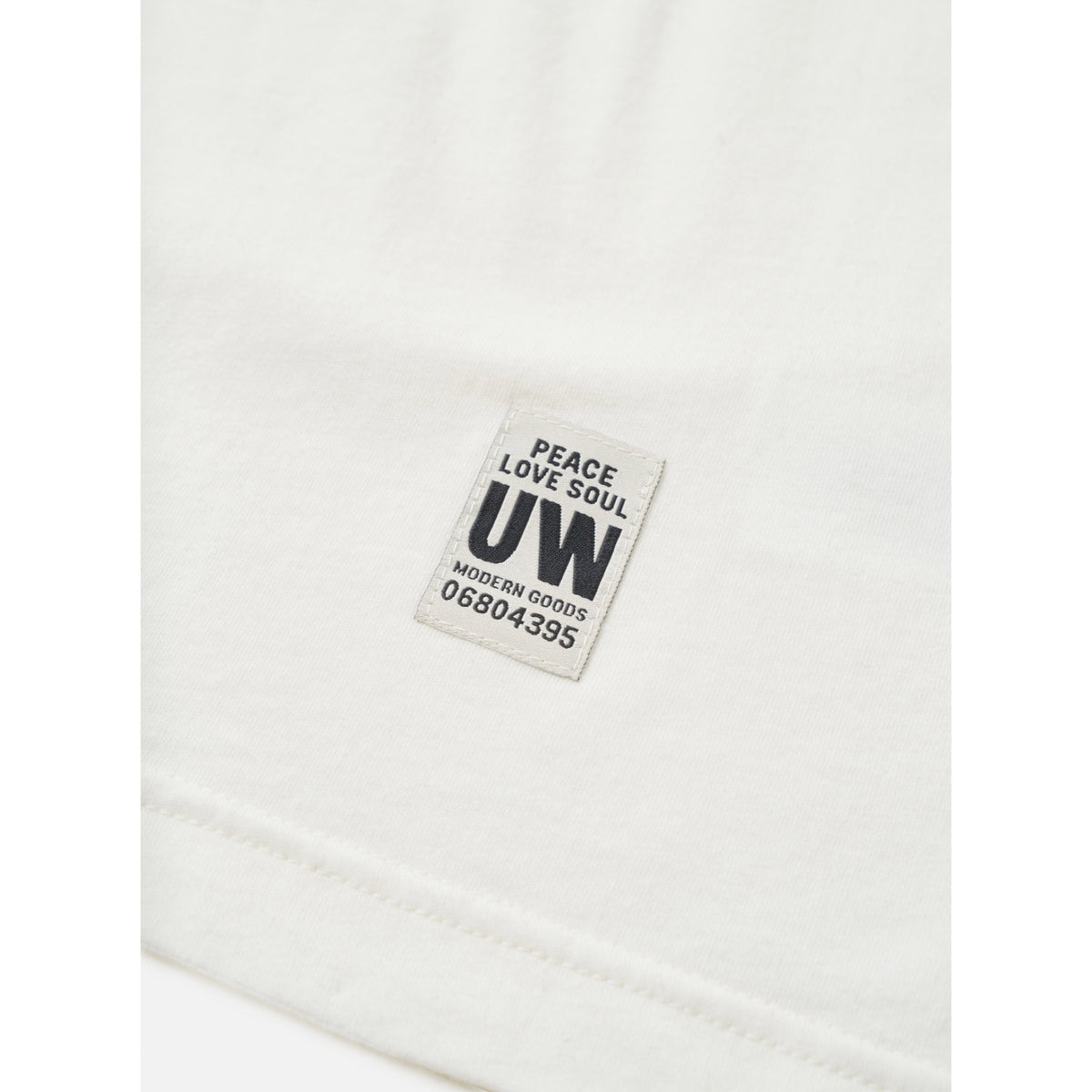 Universal Works L/S Core Pocket Tee single jersey ecru