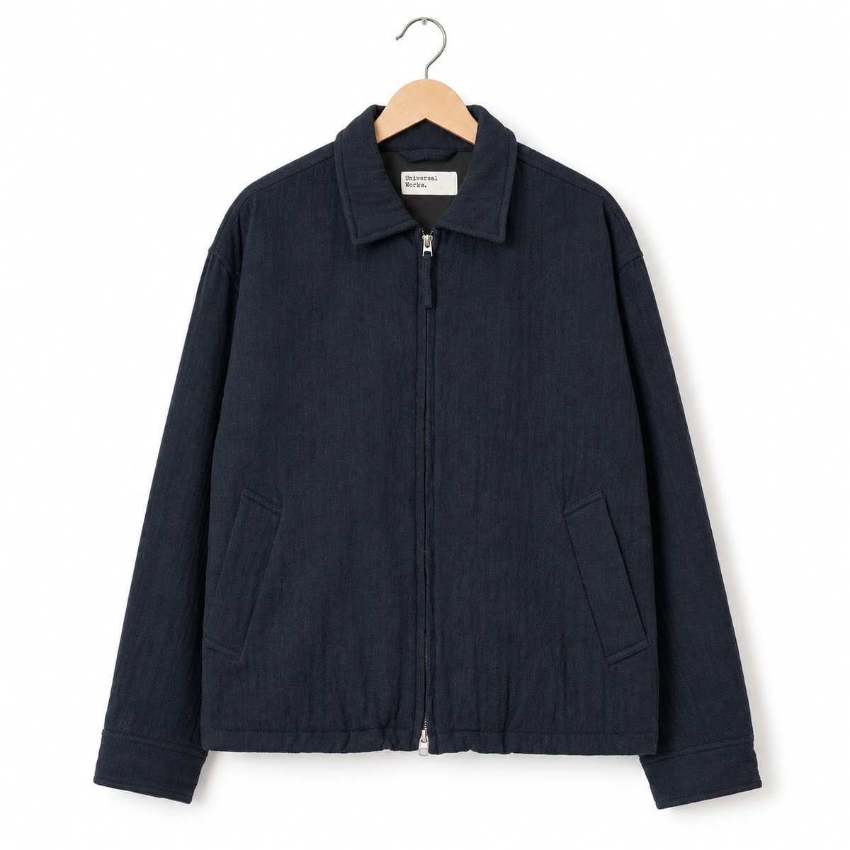 Universal Works Club Jacket robin wool mix dark navy