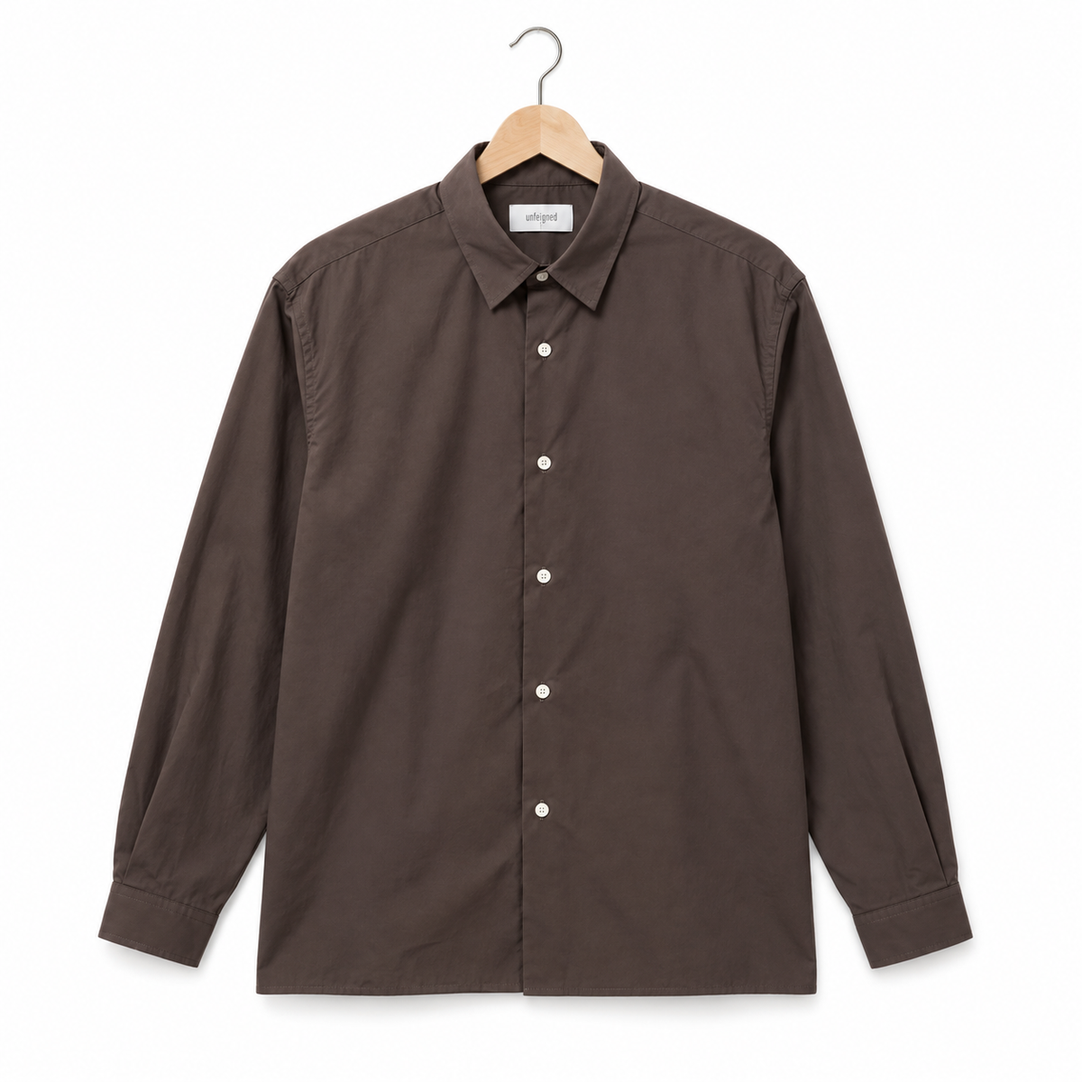 Unfeigned Longsleeved Relaxed Shirt brown