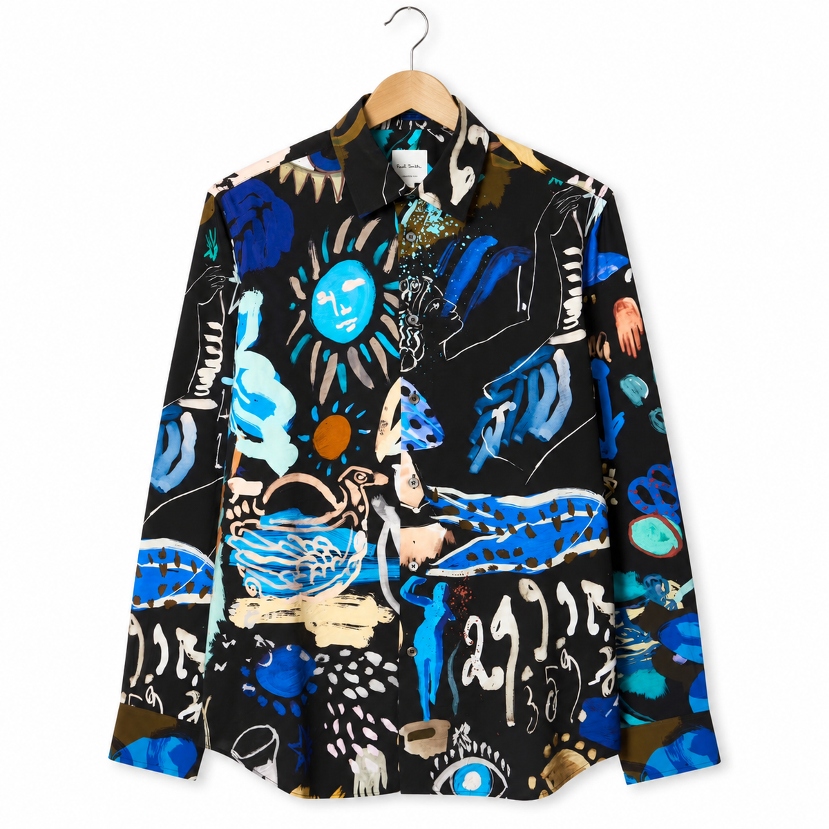 Paul Smith Ink Works Print viscose blend black