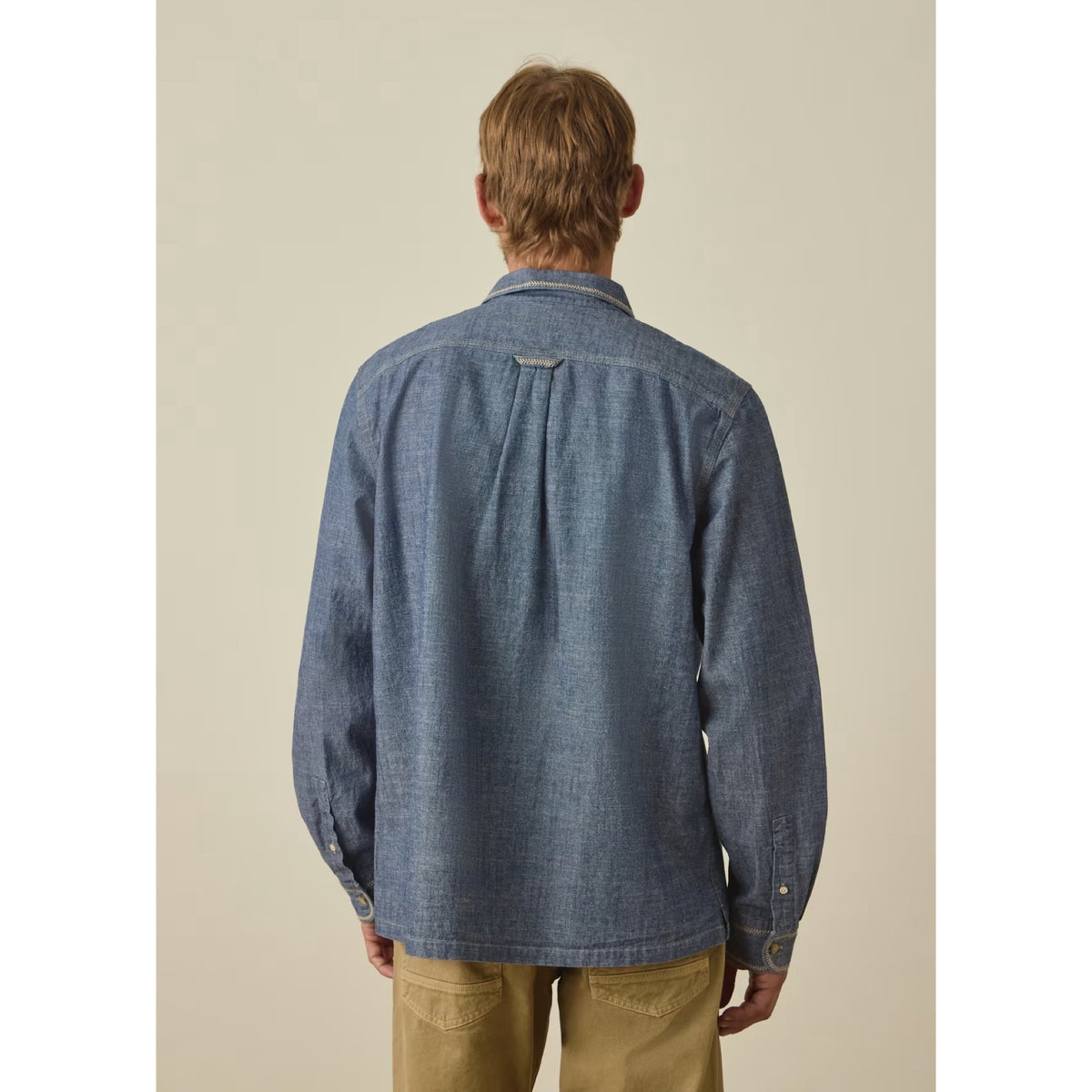 PS Paul Smith Chambray Contrast-Stitch Shirt