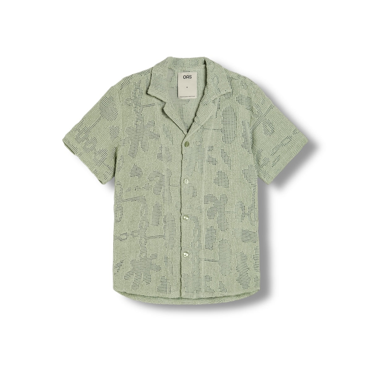 OAS Cuba Crochet Shirt galbanum