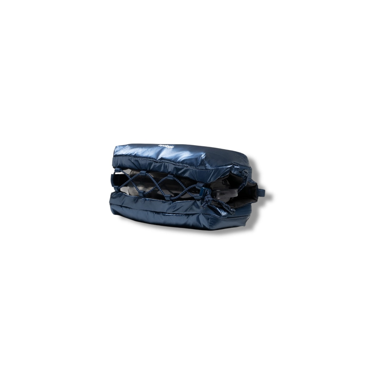 Topologie Wares Bags Bottle Sacoche Medium Marine Blue Metallic