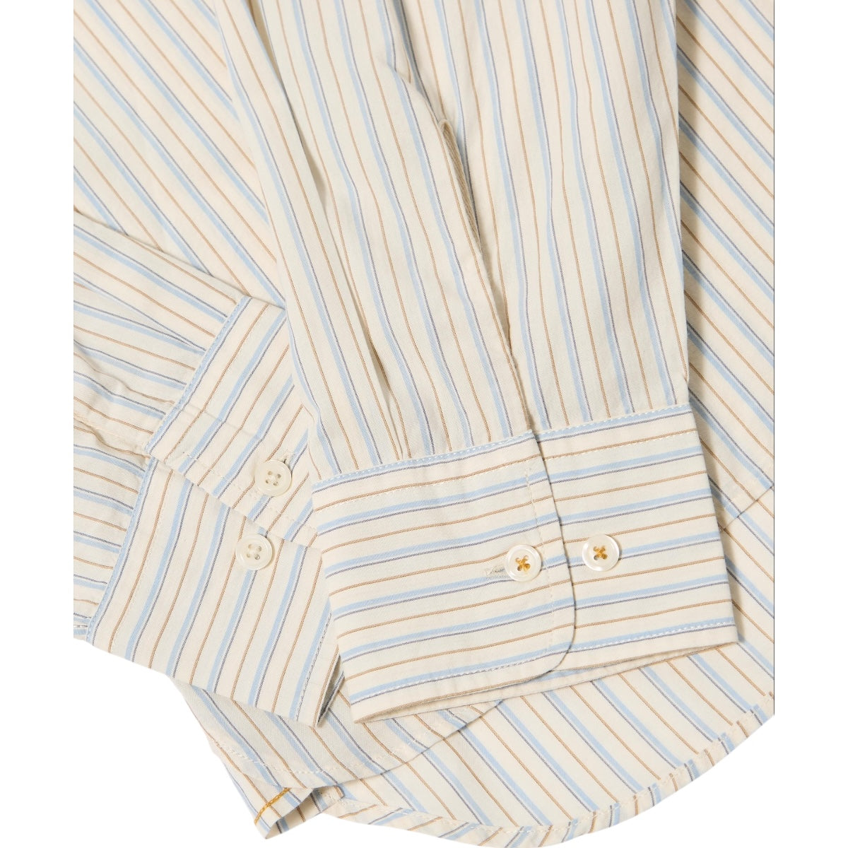 Universal Works Lazy Day Shirt Pop Stripe One ecru