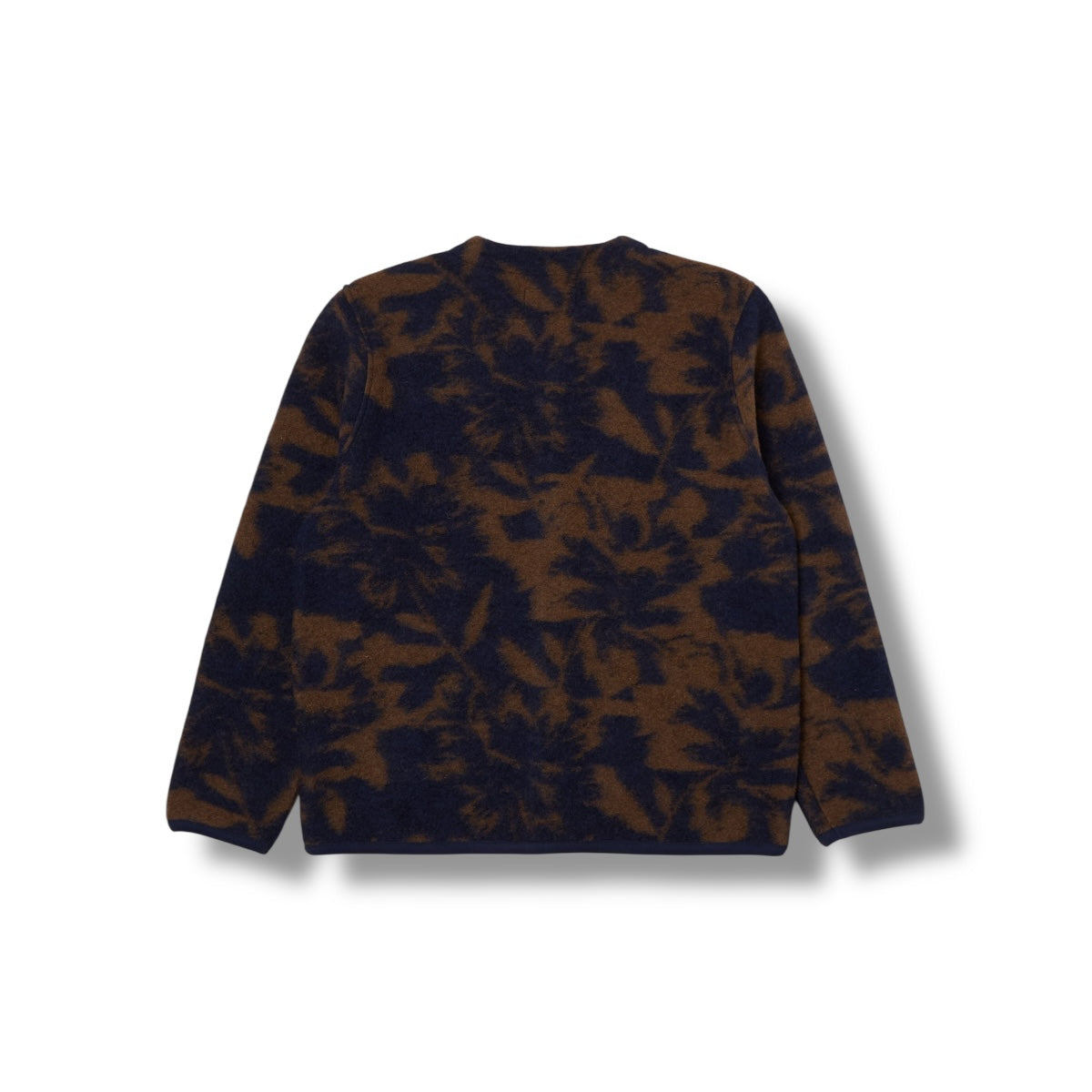 Universal Works Cardigan Studio Fleece navy/brown