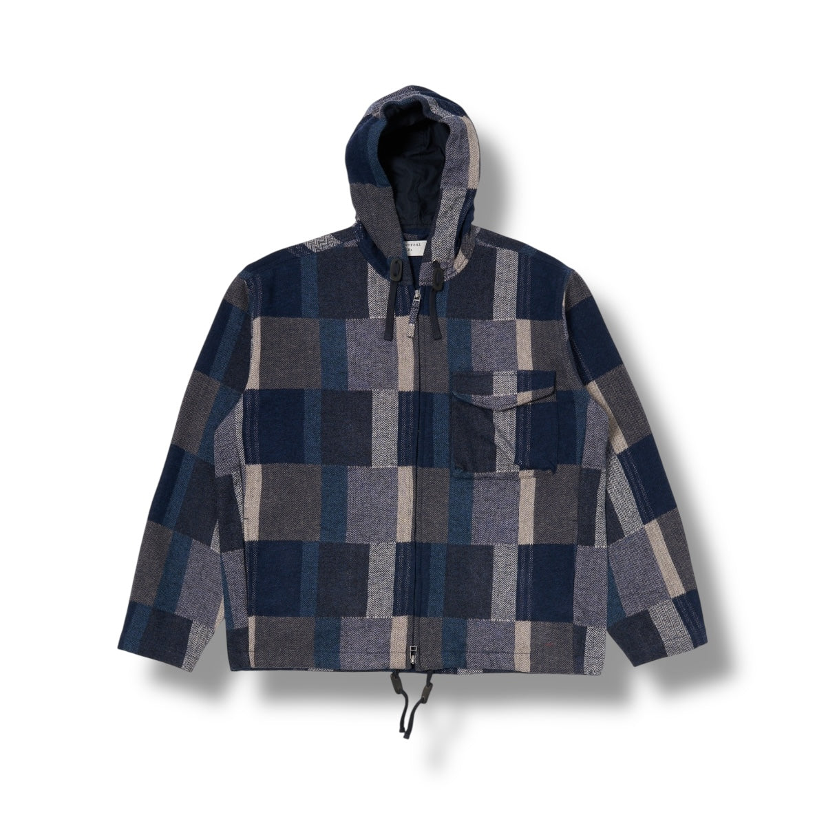 Universal Works Fistral Jacket Japanese Patchwork navy