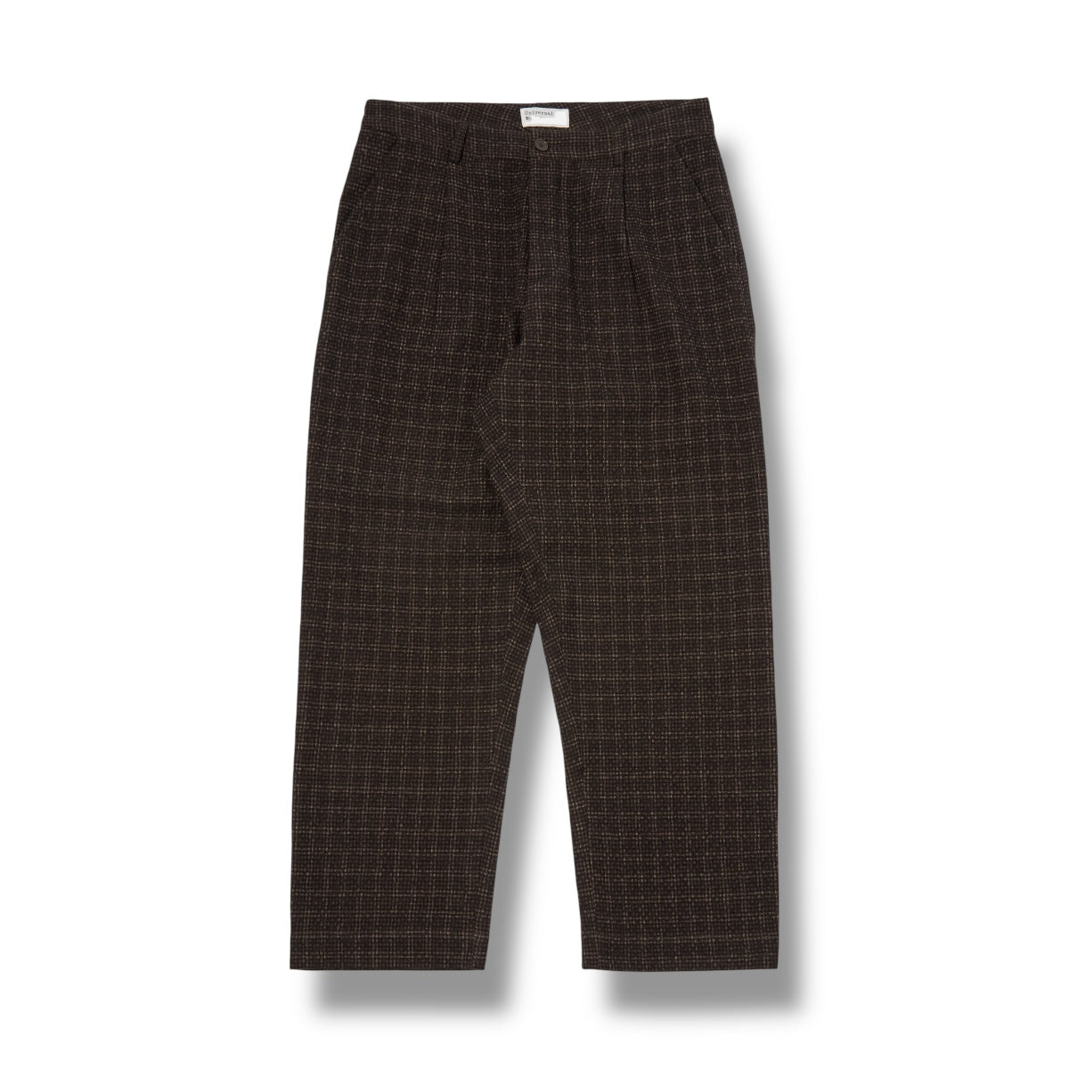 Universal Works Duke Pant Cedar Check brown