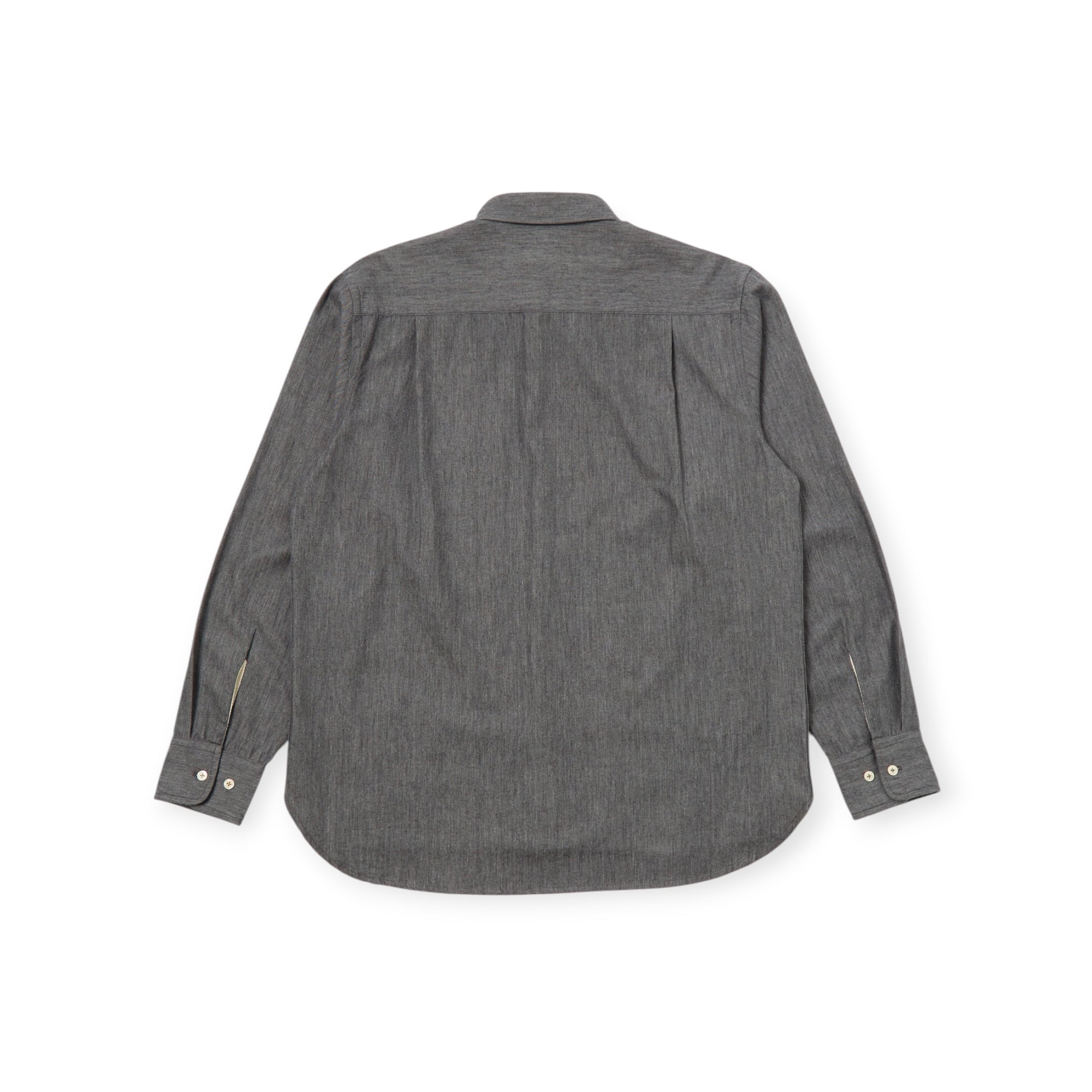 Universal Works Square Pocket Shirt Brushed Organic Cotton charcoal