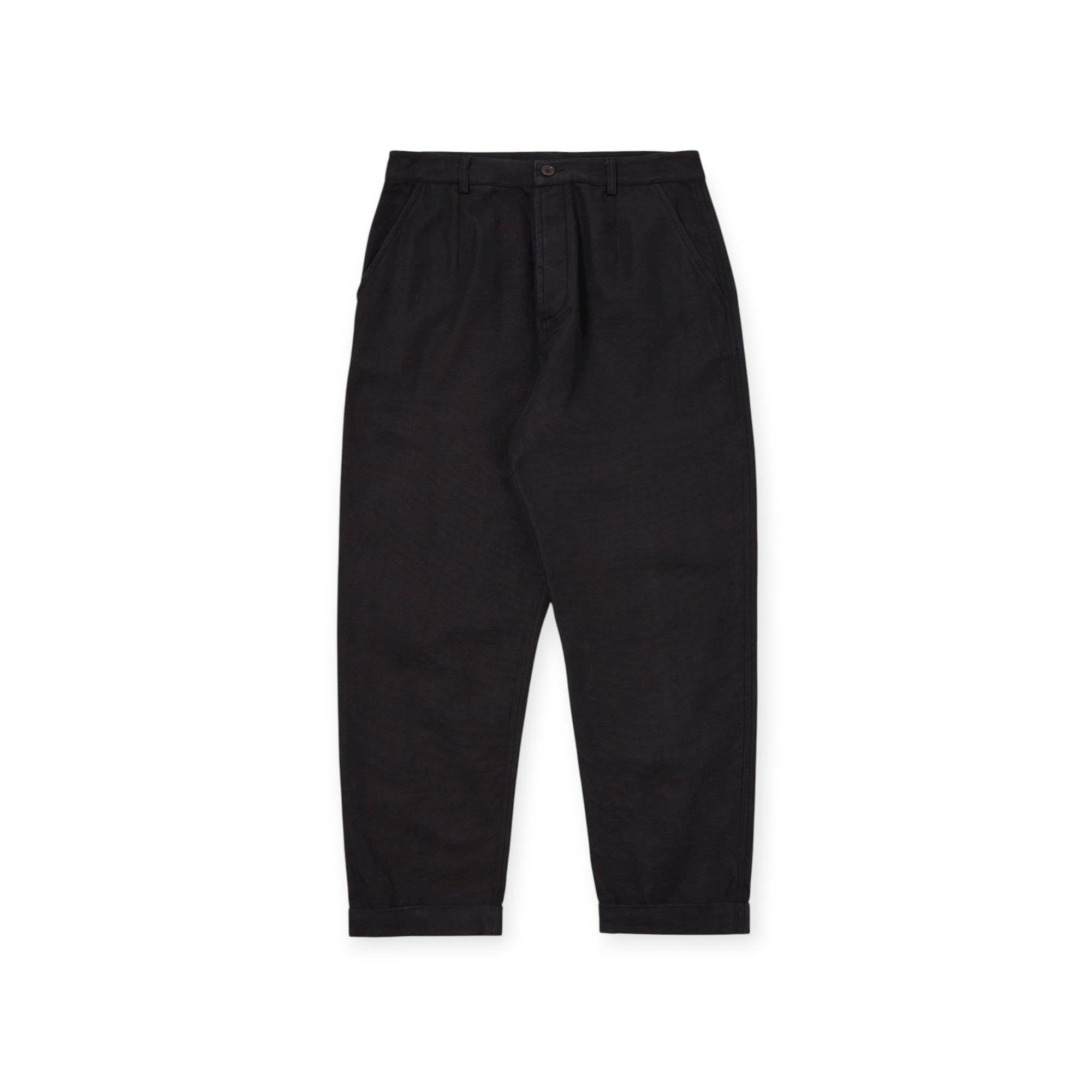 Universal Works Super Chino Organic Canvas black