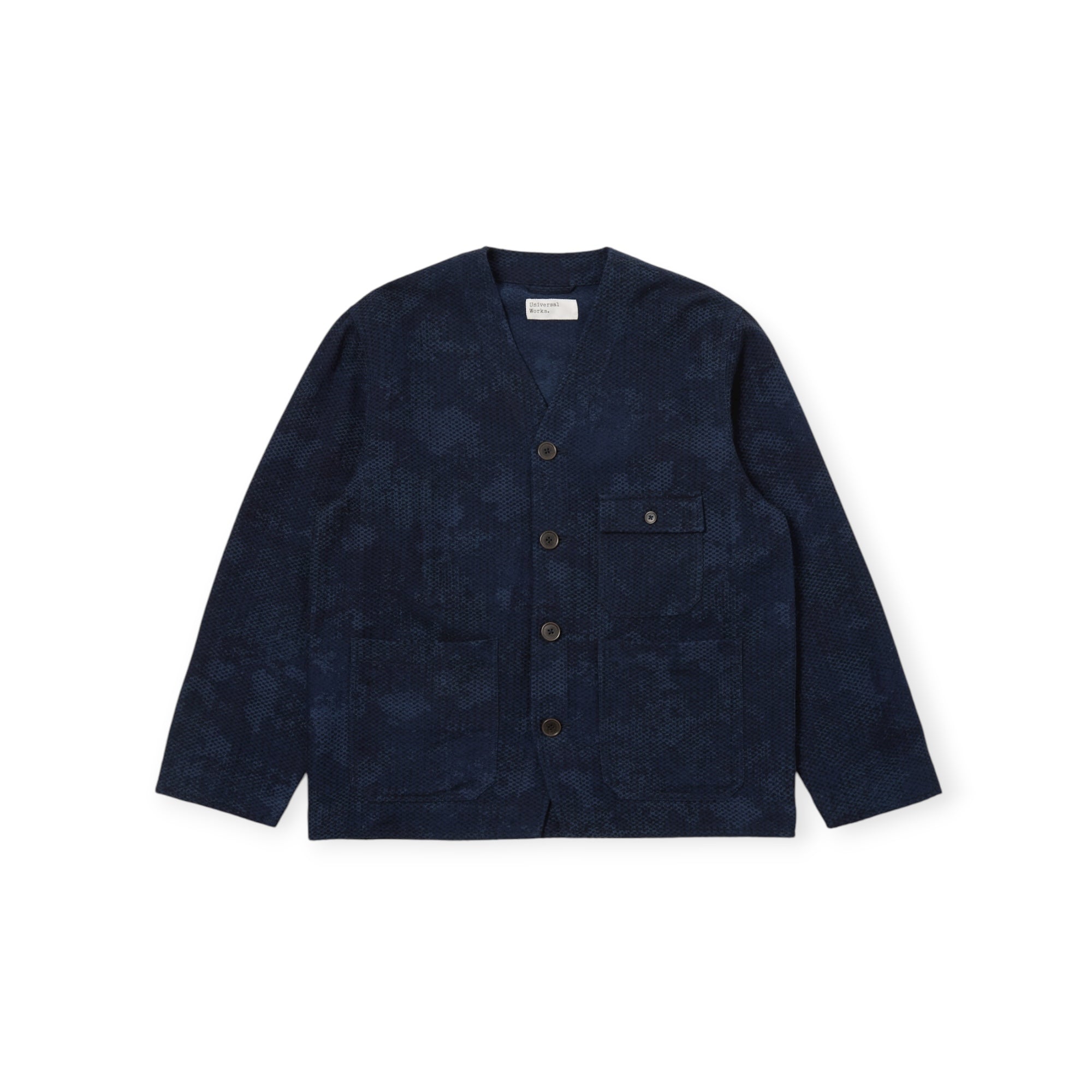 Universal Works Cabin Jacket Denim Camo black/indigo