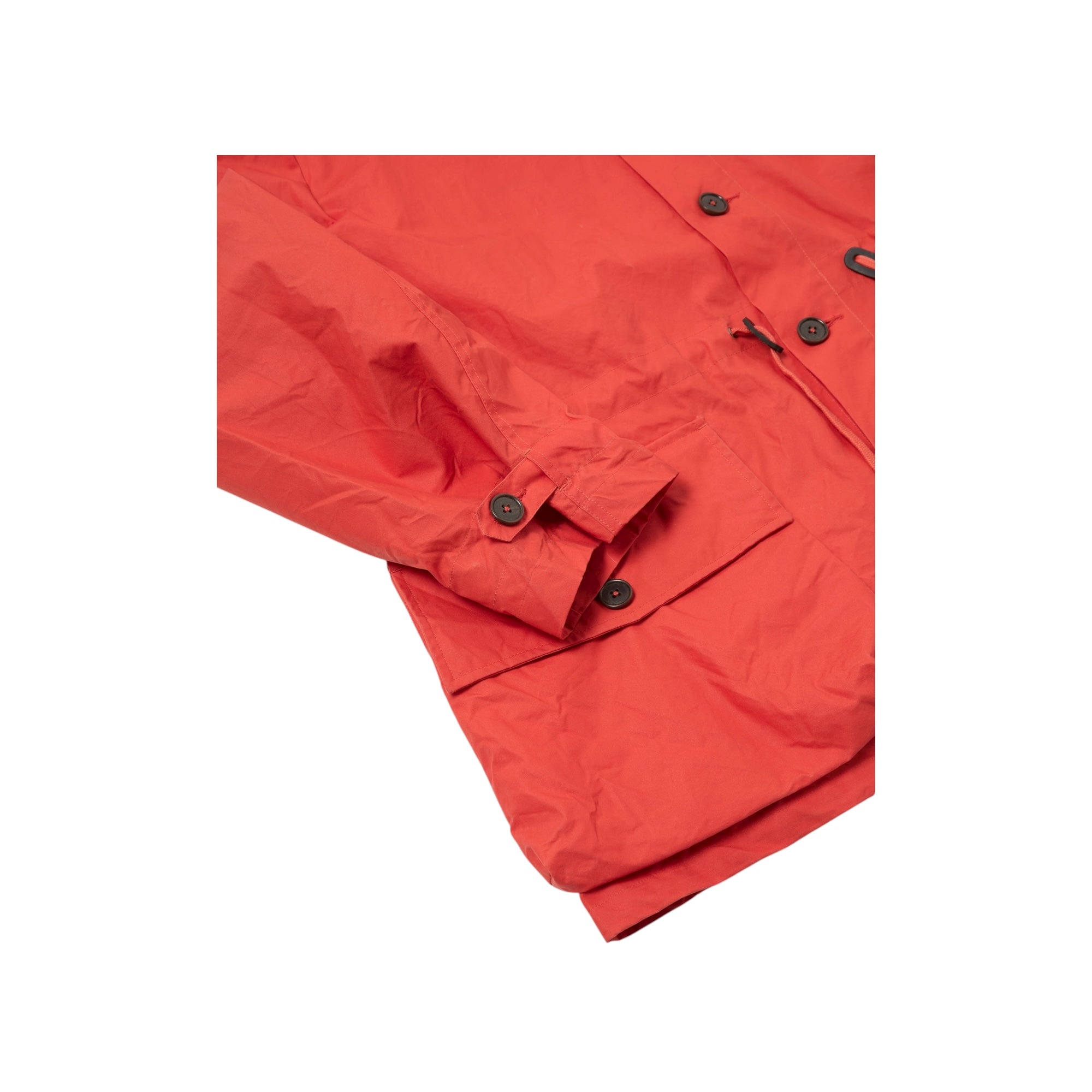 Universal Works Boston Parka British Wax Cotton orange