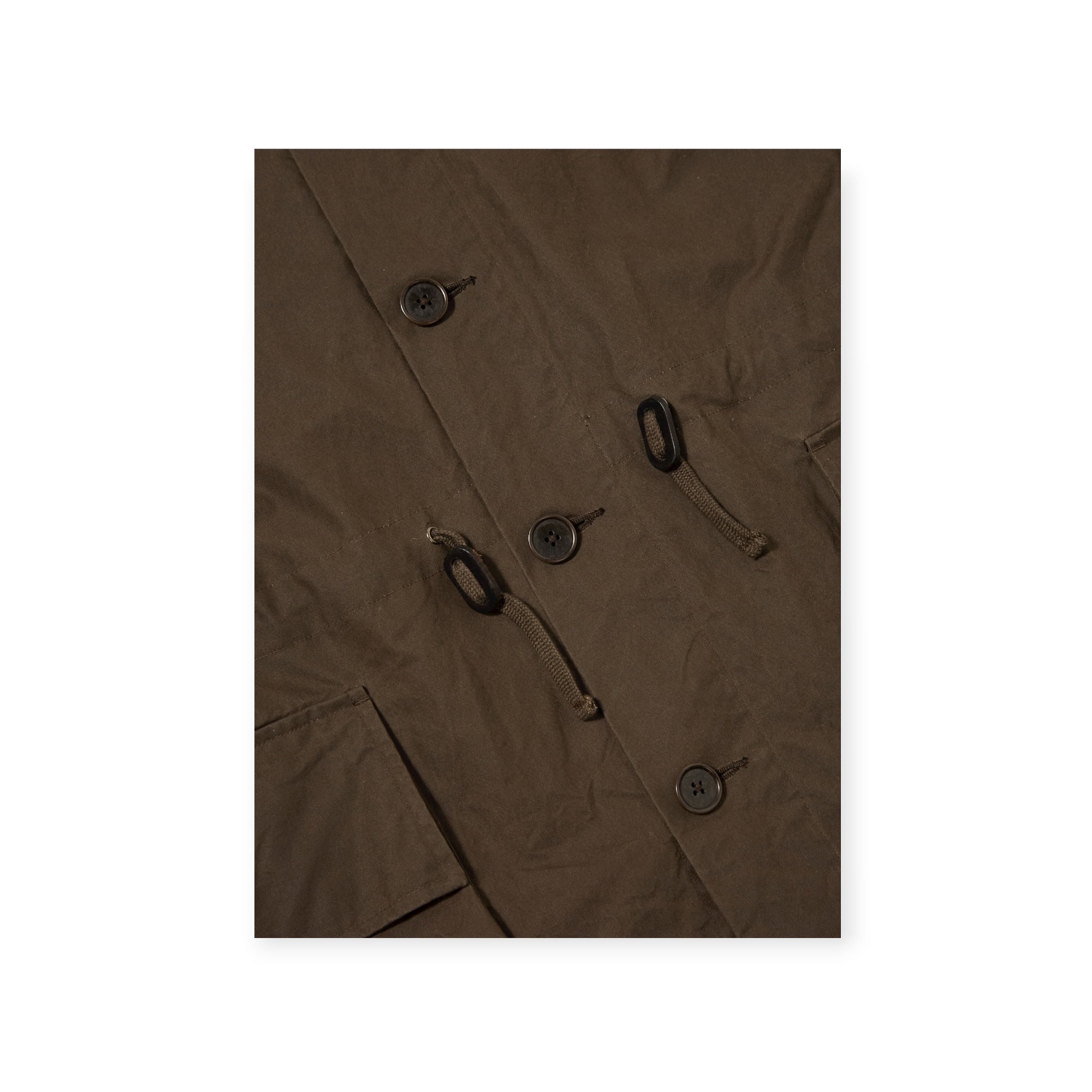 Universal Works Boston Parka British Wax Cotton brown