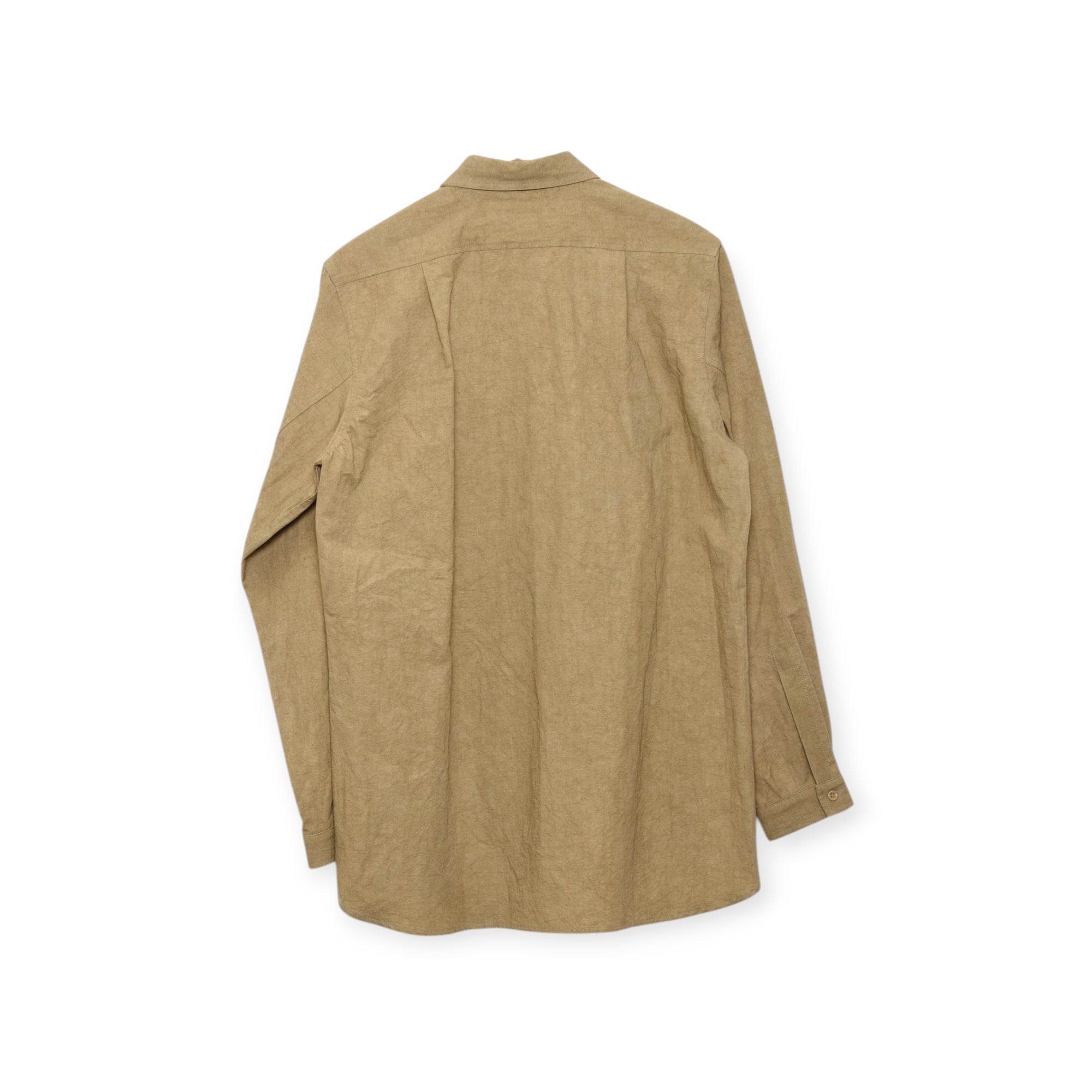 Frank Leder Shirt washed & dyed beige