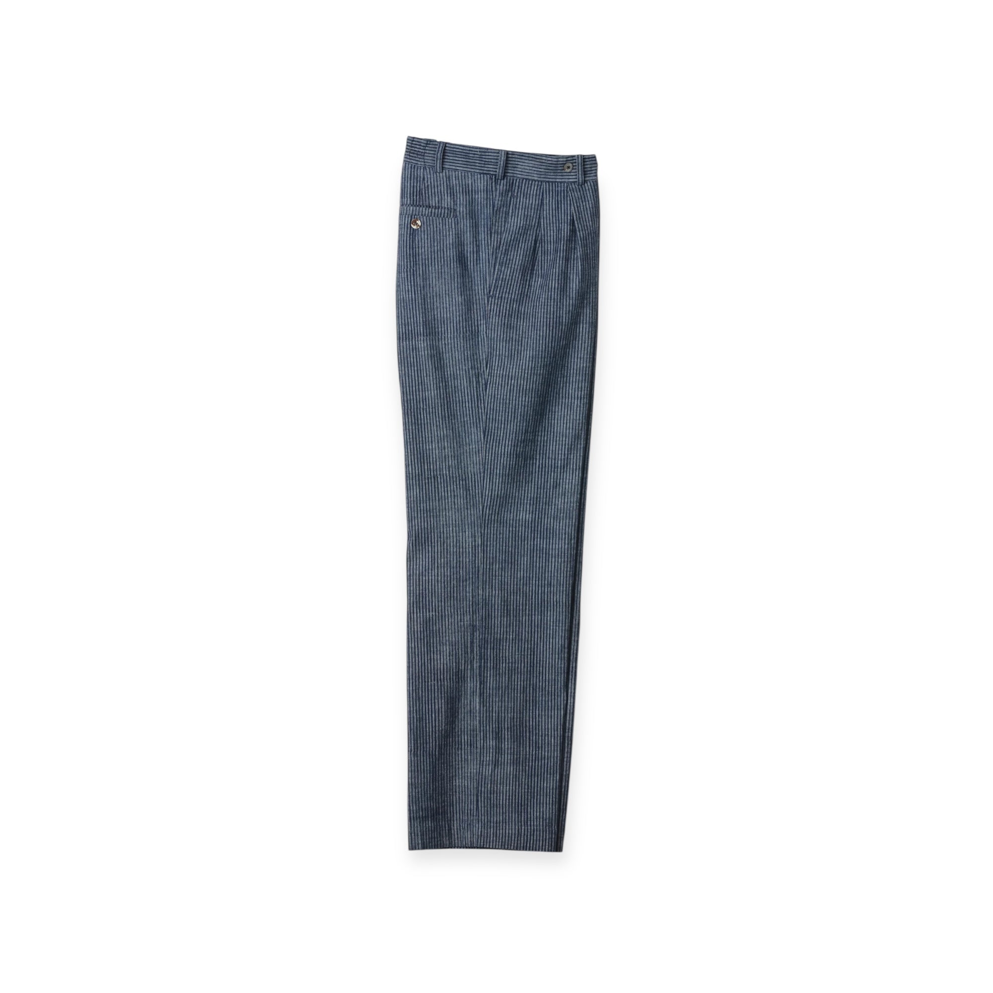 Jan Machenhauer James Pants Block Print Chambray
