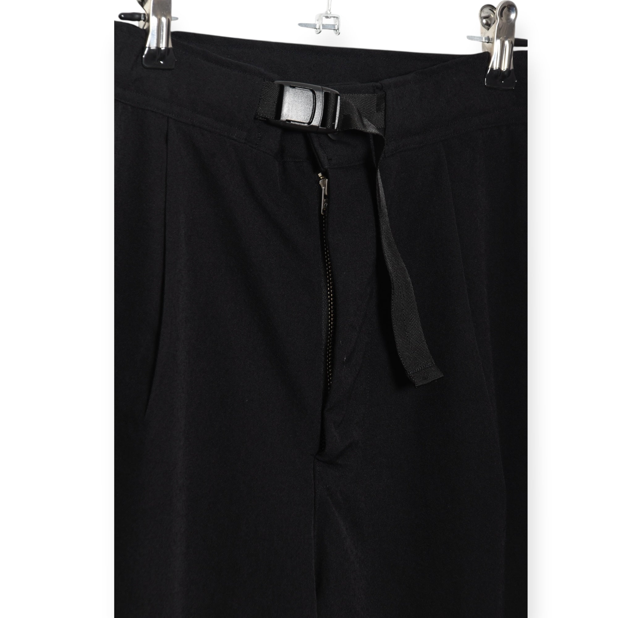 Gorouta Twisted Gabardine Wool Trouser black