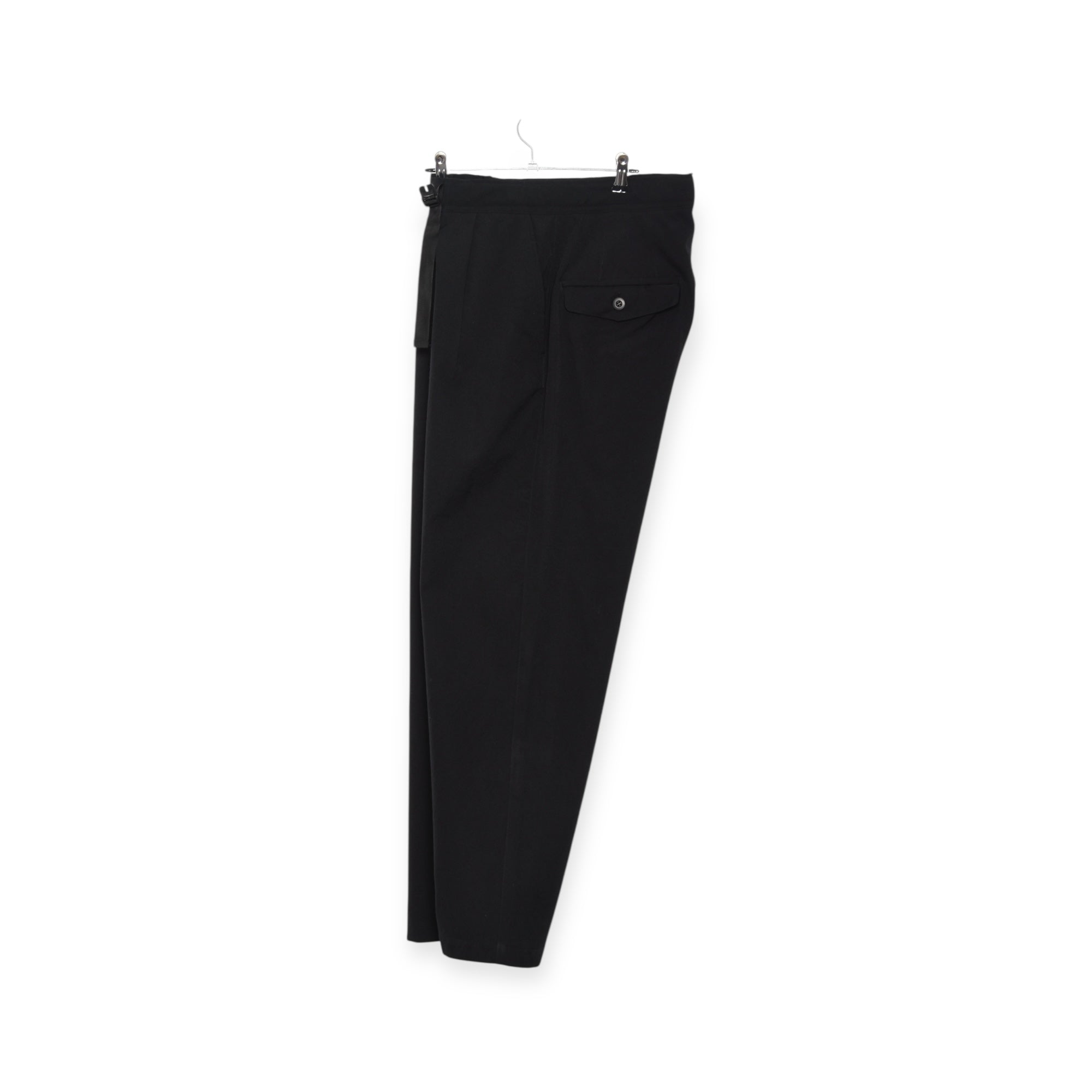 Gorouta Twisted Gabardine Wool Trouser black
