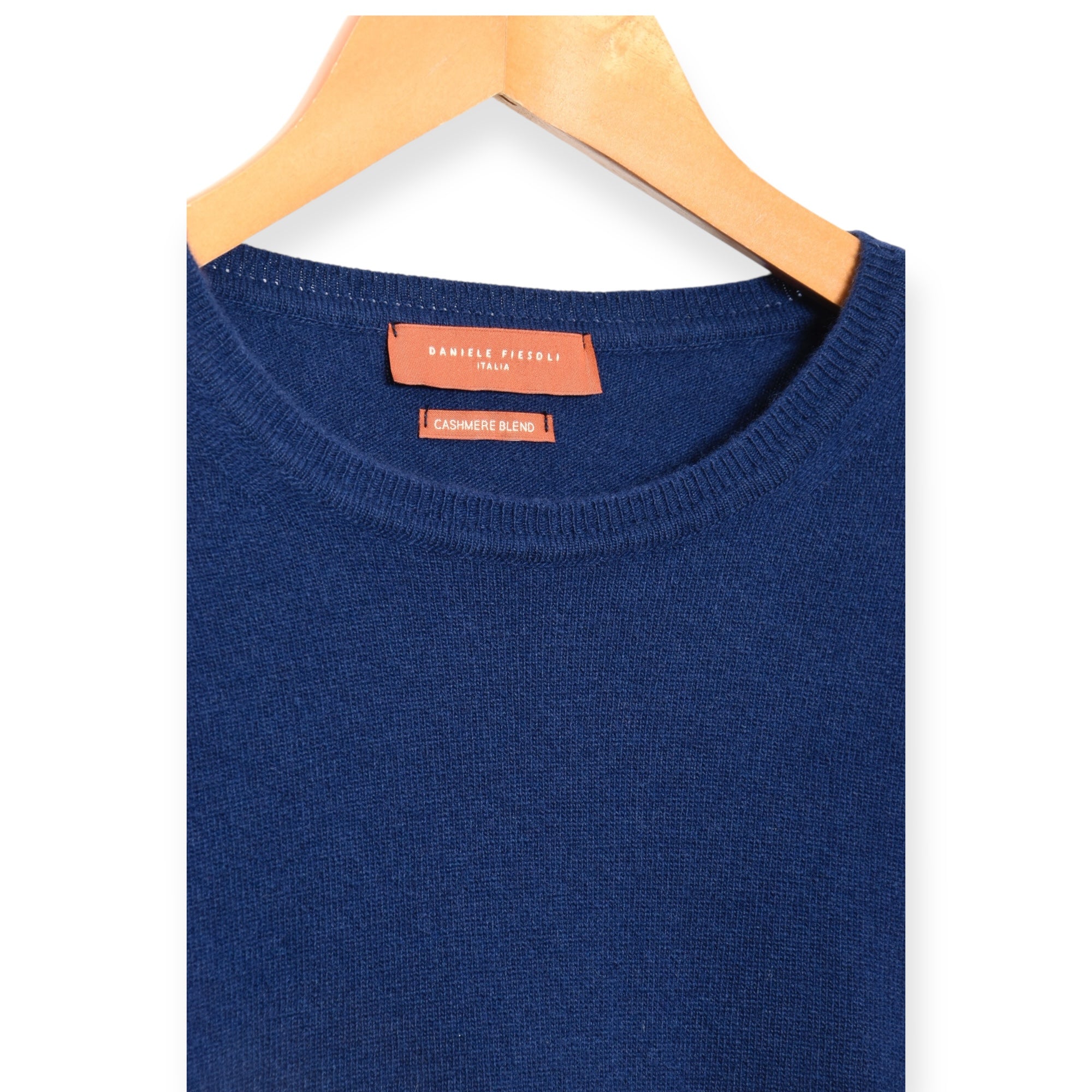 Daniele Fiesoli Ribbed Crewneck Merino/Cashmere DF 0030 26 indigo