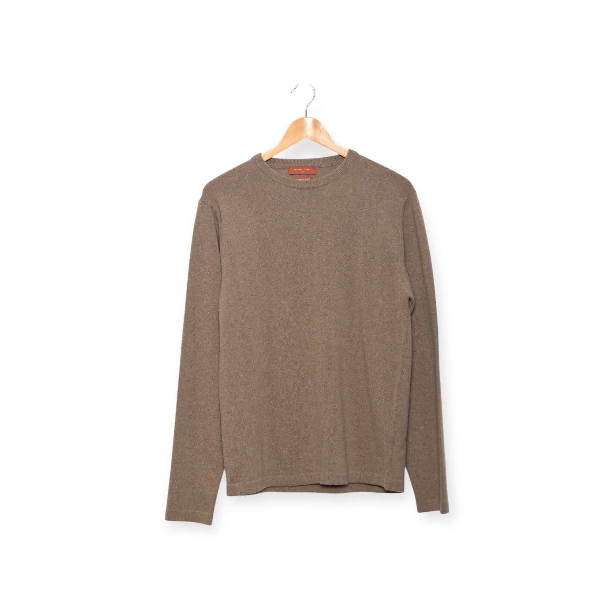 Daniele Fiesoli T-Ribbed Crewneck Merino/Cashmere DF 0030T 36 sand