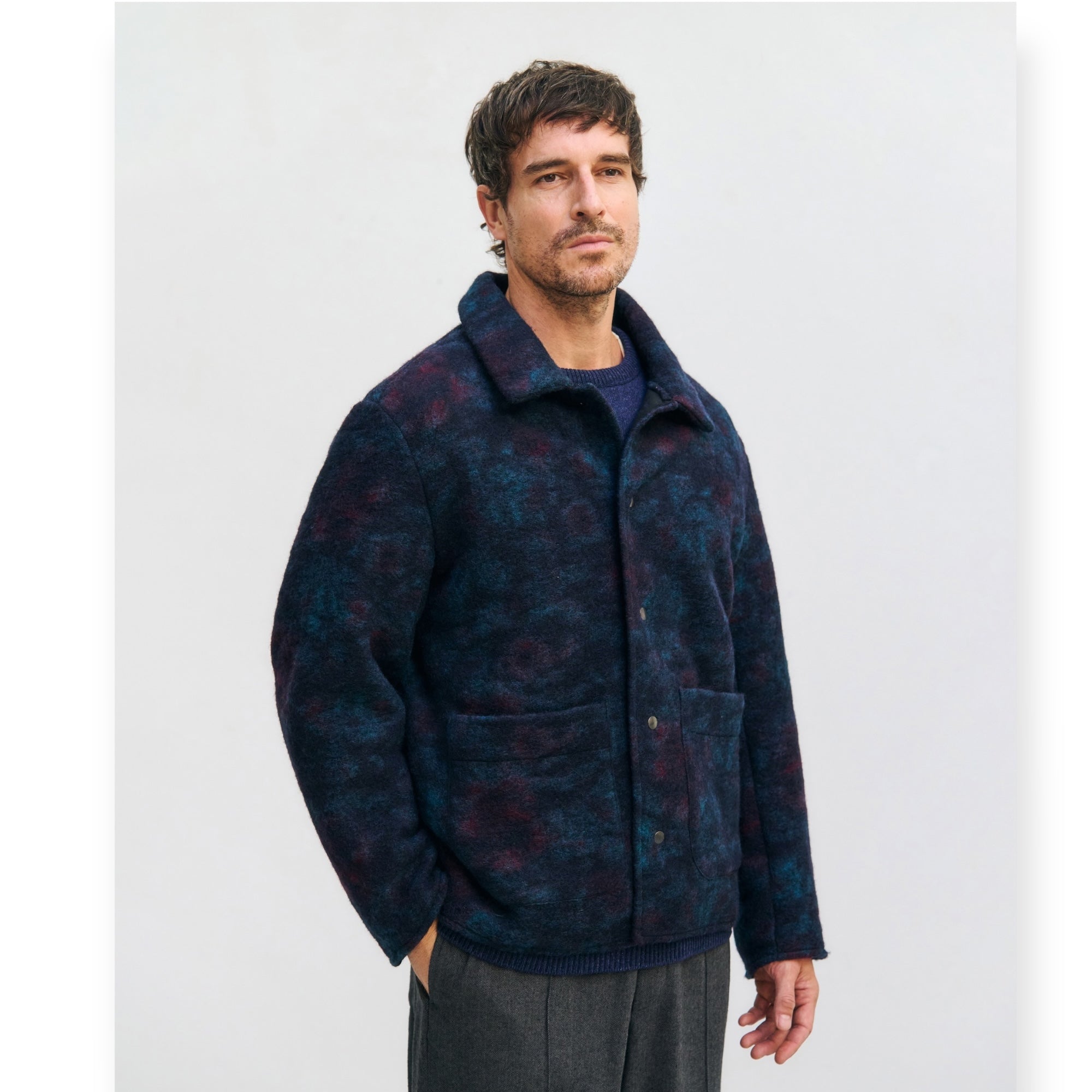 Rotholz Buttondown Jacket dark watercolor