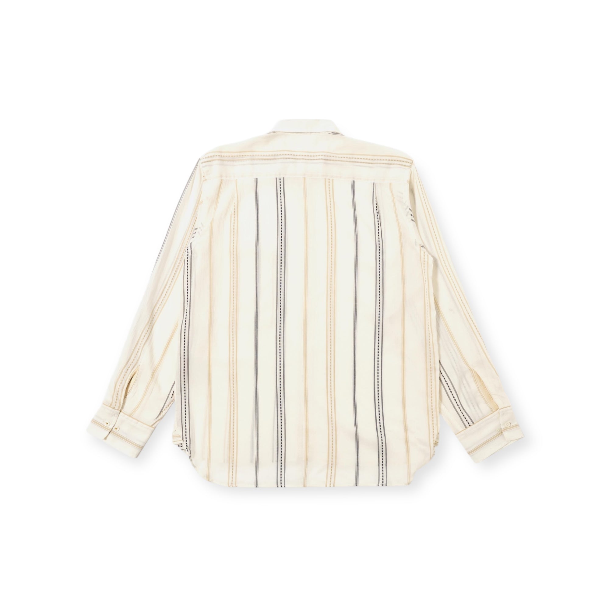 Universal Works Square Pocket Shirt Hendrix Stripe ecru/navy/sand stripe