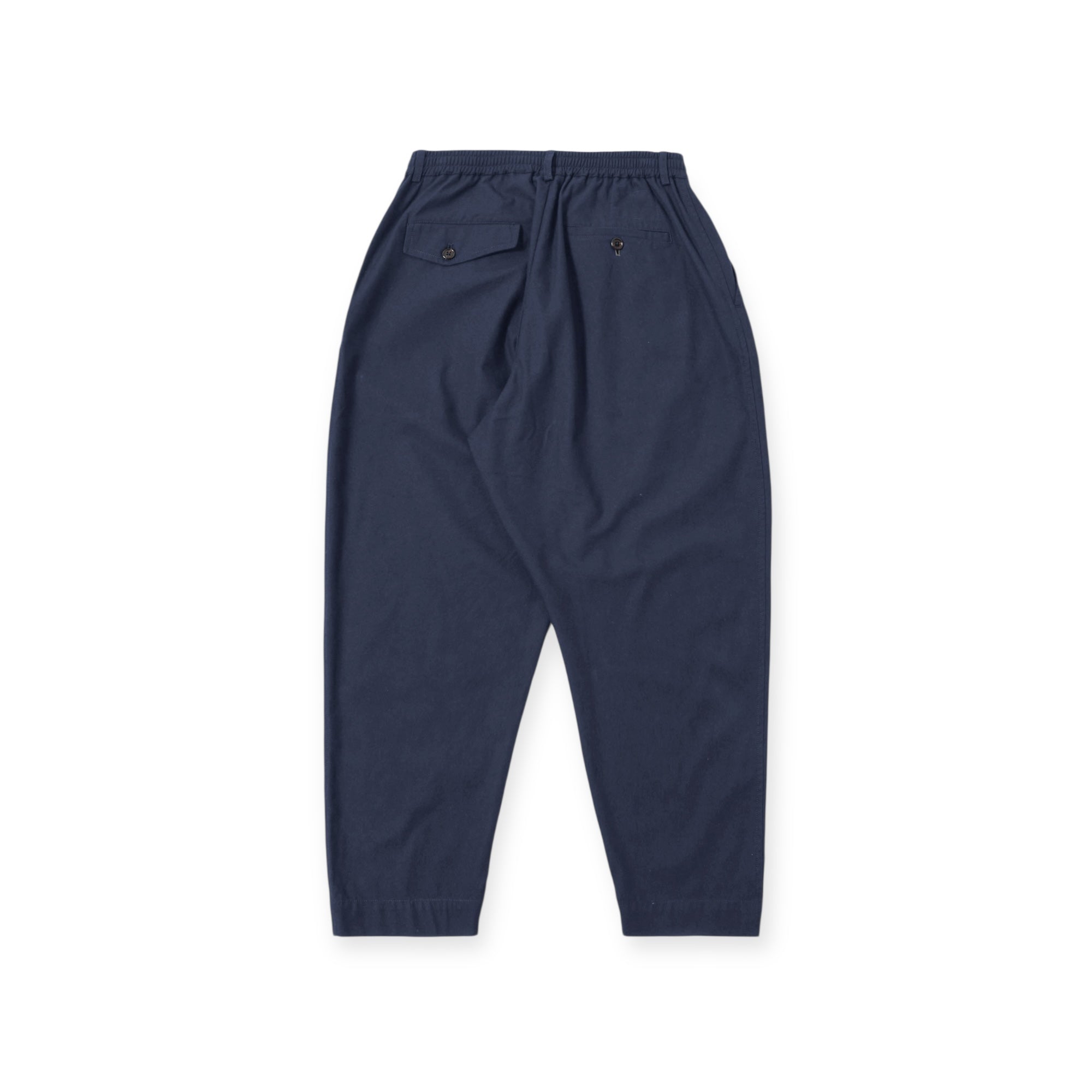Universal Works Pleated Track Pant Valencia Cotton navy