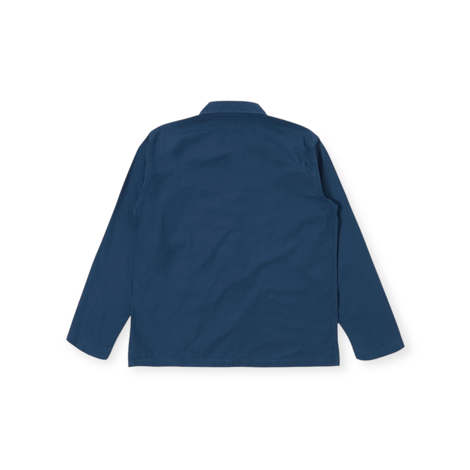 Universal Works Bakers Overshirt Organic Fine Poplin golden navy