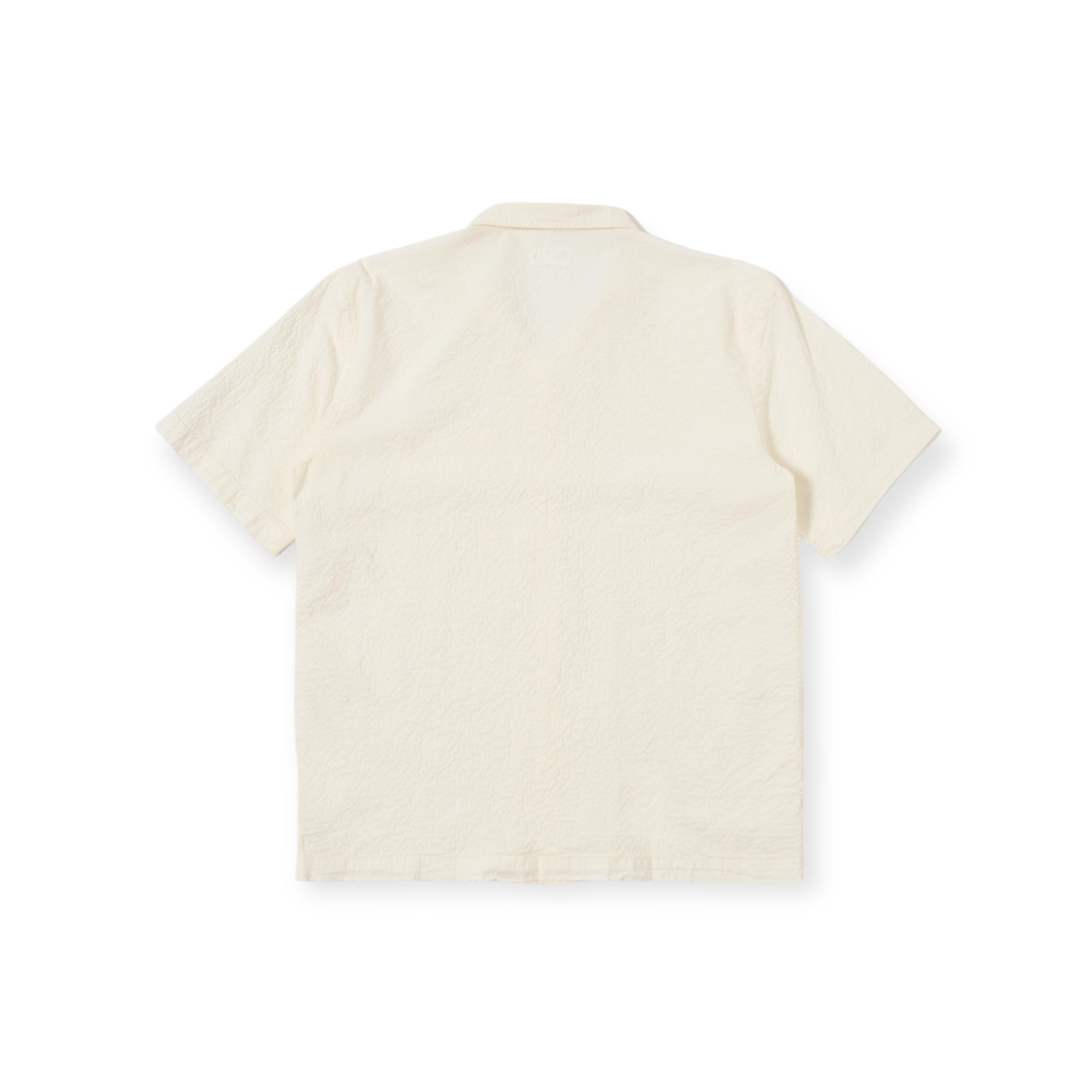 Universal Works Road Shirt Arten Seersucker ecru