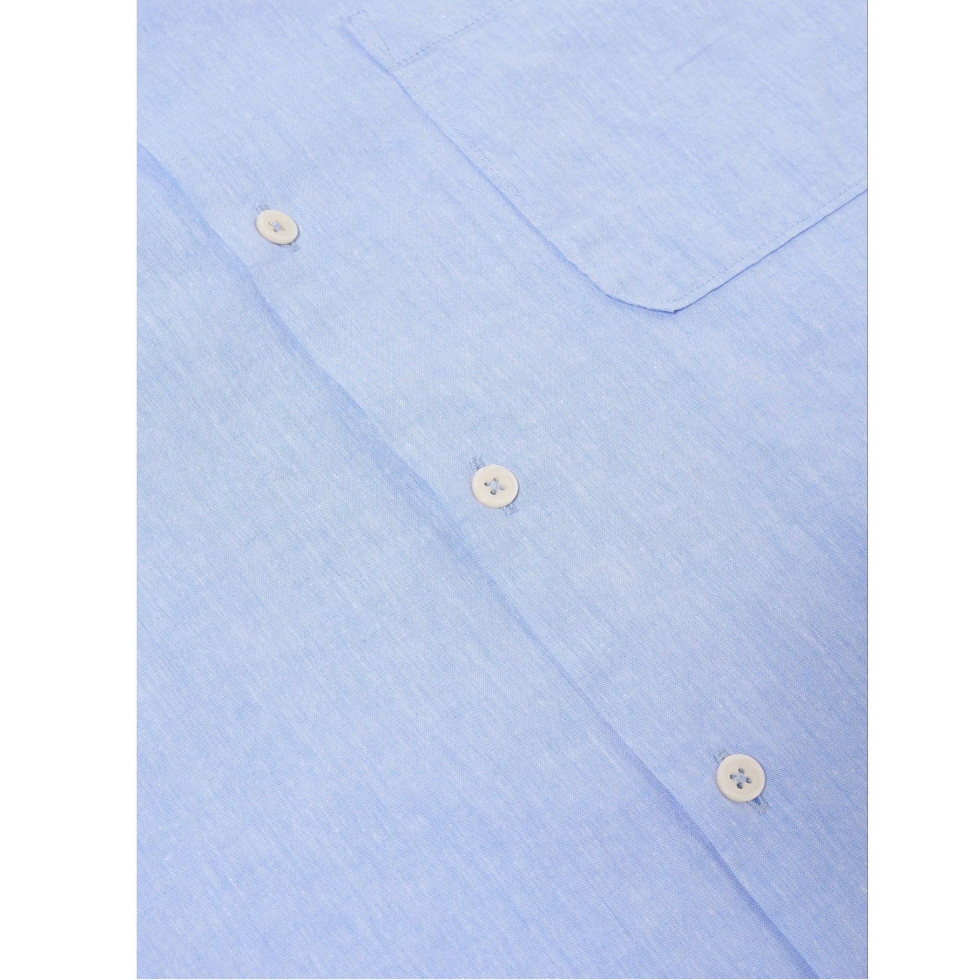 Universal Works Road Shirt Sido Linen Mix sky blue