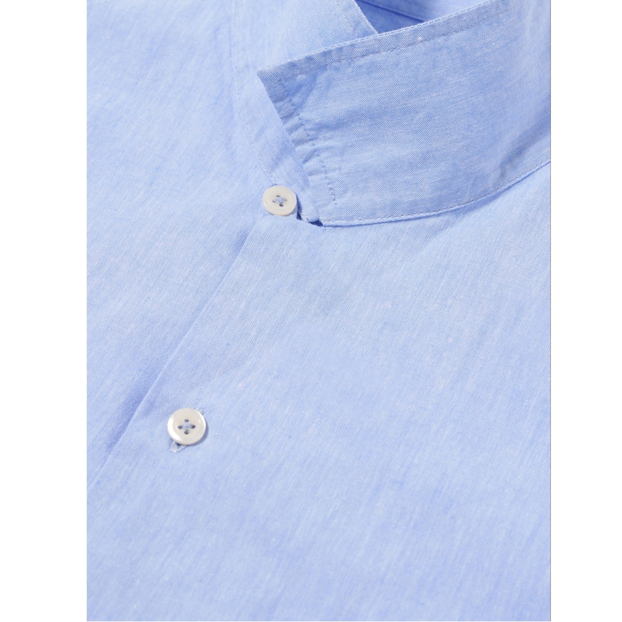 Universal Works Road Shirt Sido Linen Mix sky blue