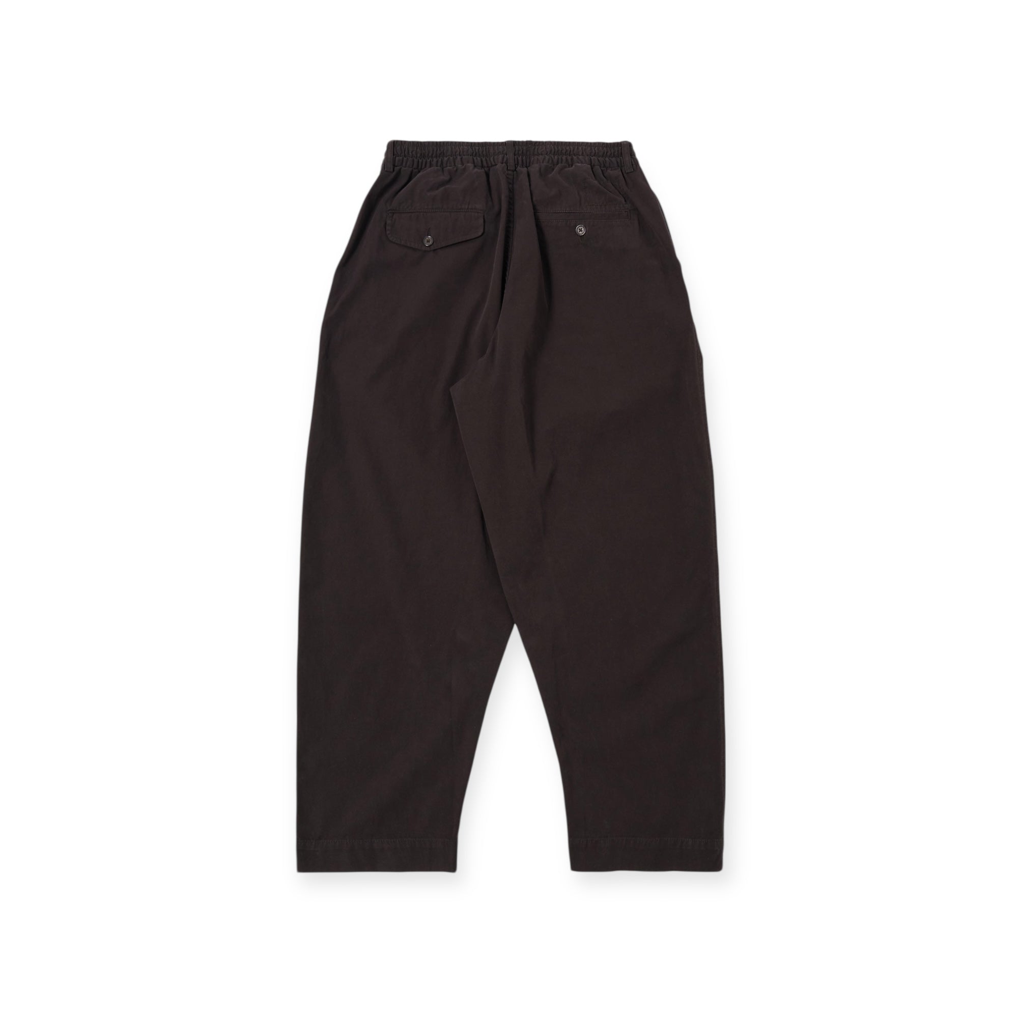 Universal Works Pleated Track Pant Summer Canvas licorice