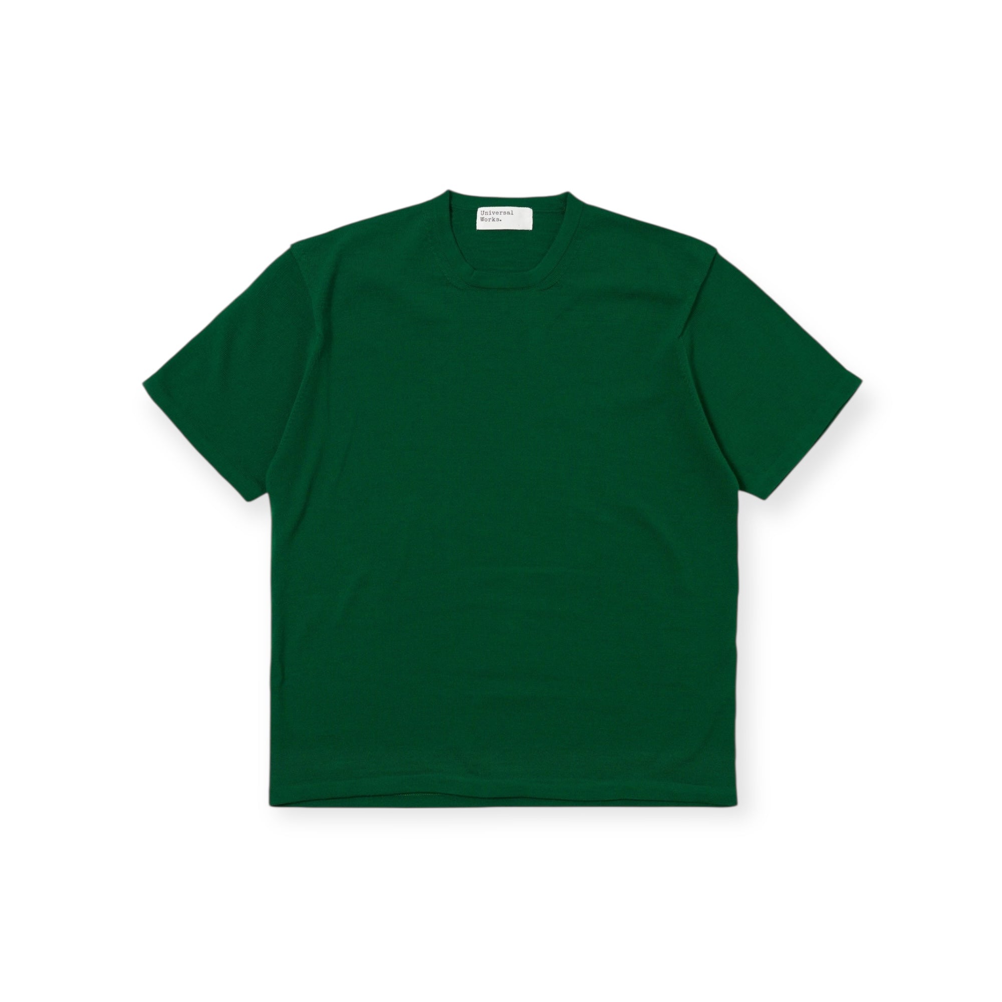 Universal Works Knit Tee Merino Fine Knit green