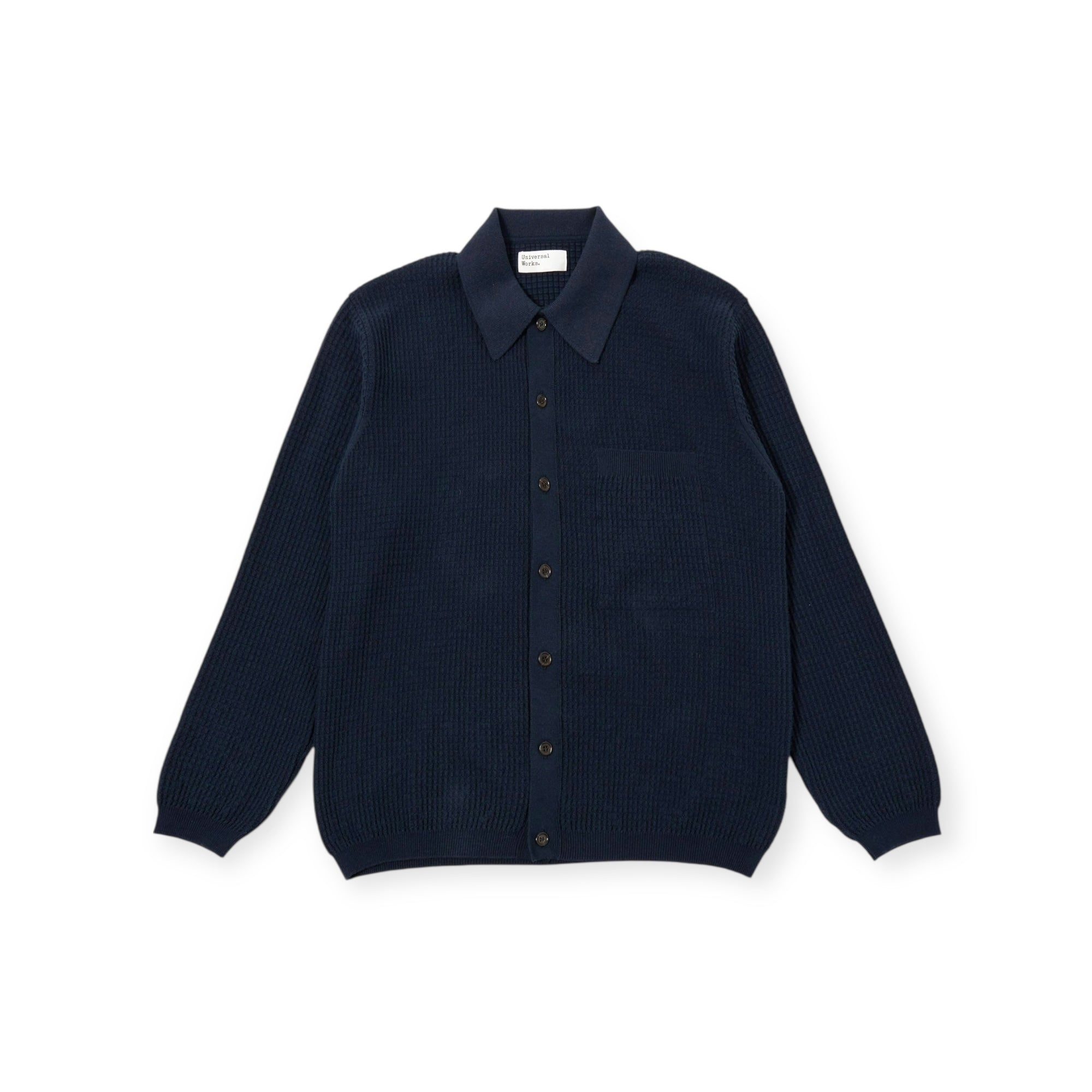 Universal Works Knit Jacket Eco Cotton Knit navy