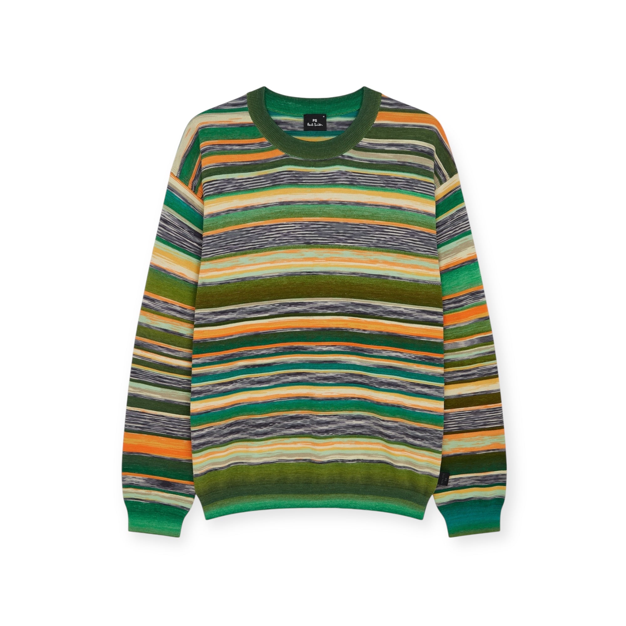 PS Paul Smith Artist Stripe Crew emerald green