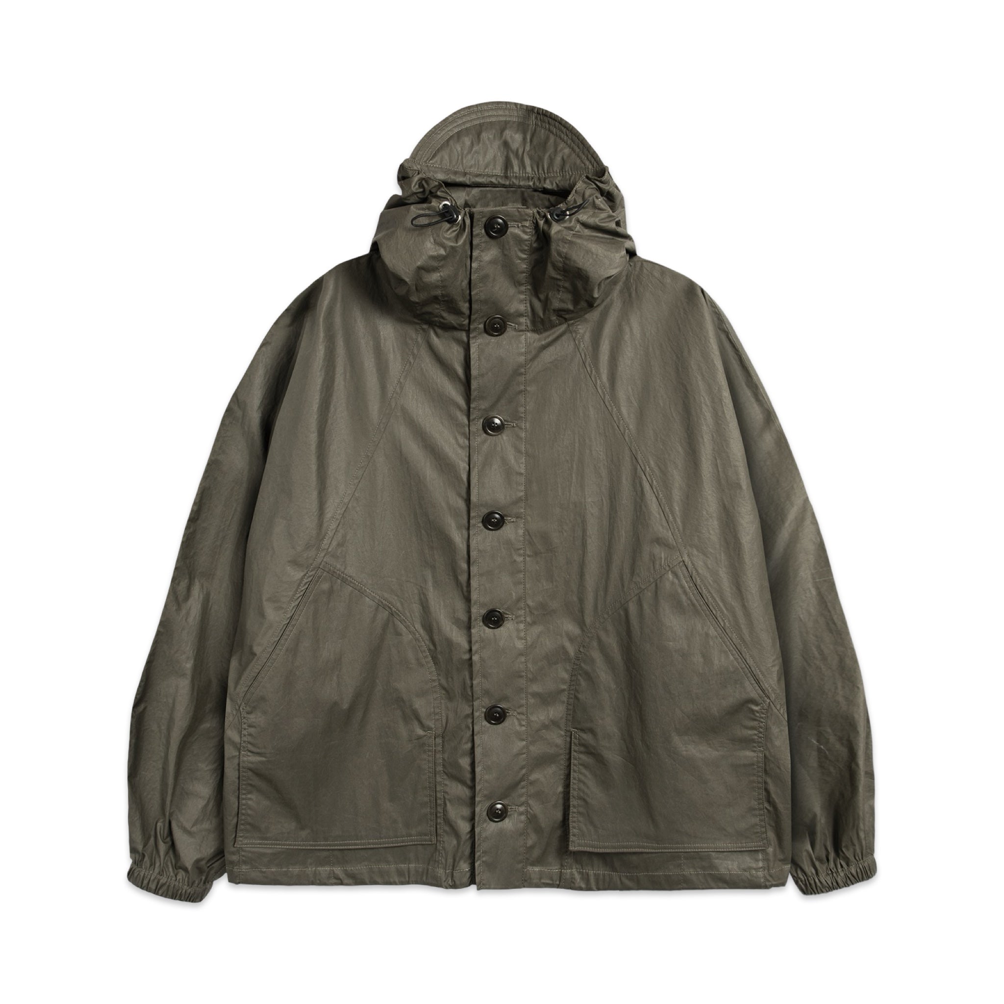 YMC Bonehead Jacket Coated dark green