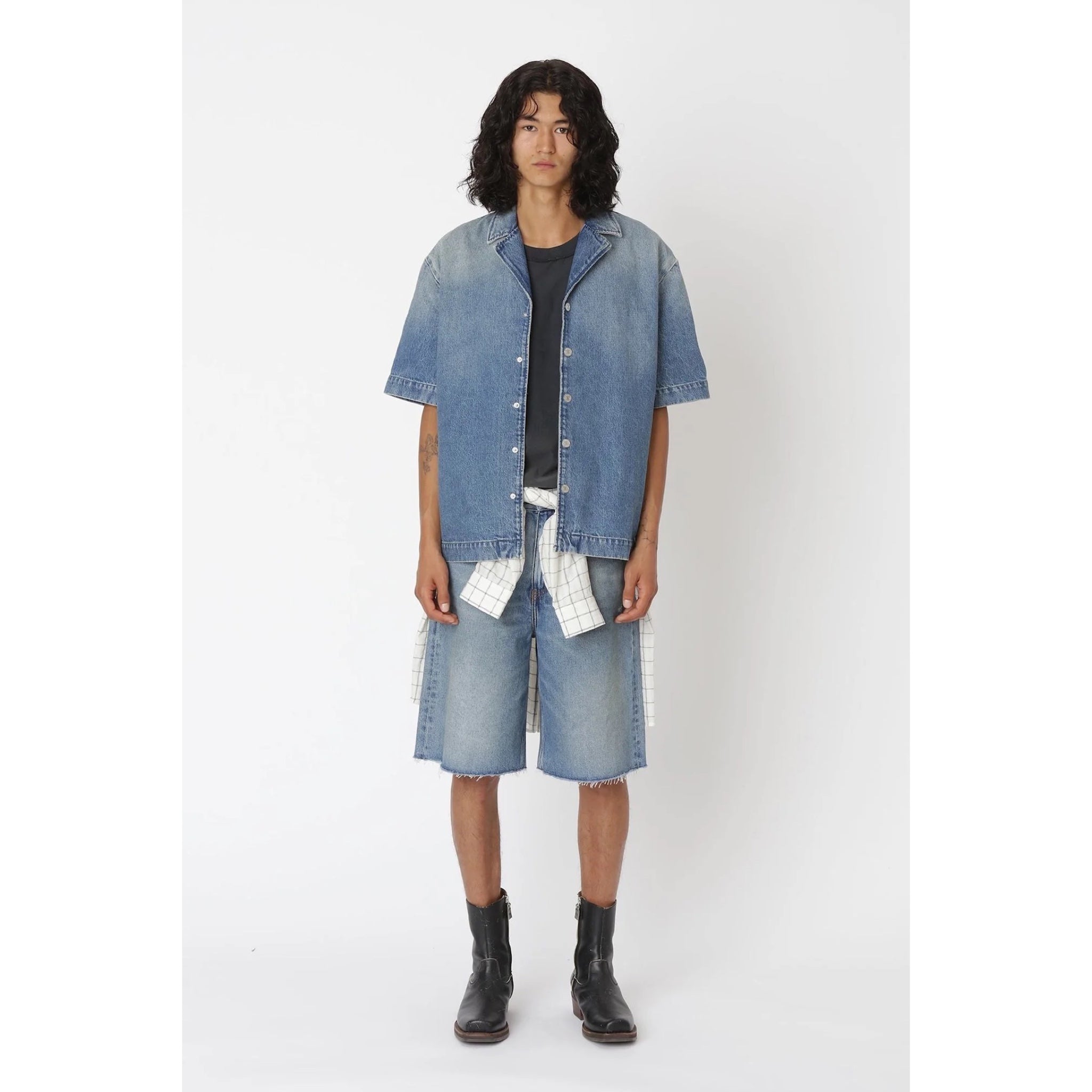 Won Hundred Desmond Denim Shirt  light blue