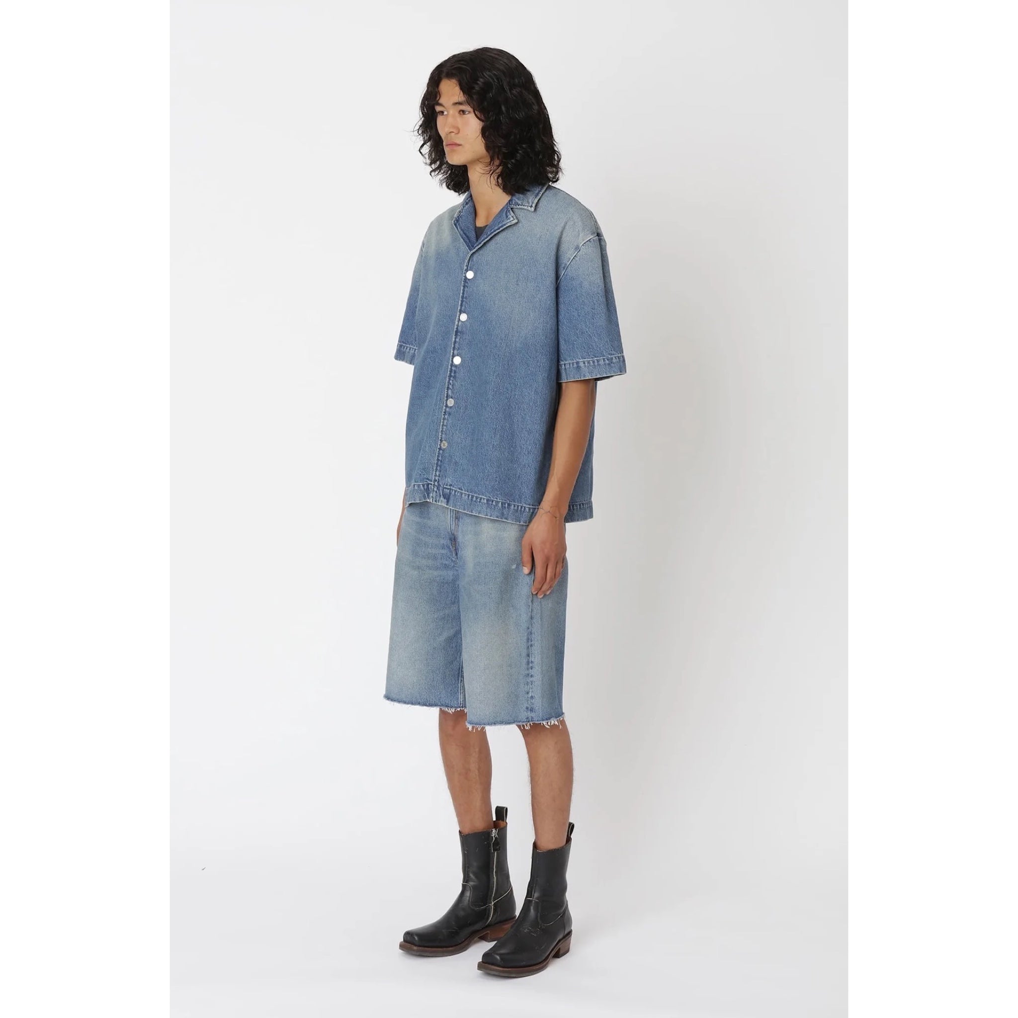 Won Hundred Desmond Denim Shirt  light blue