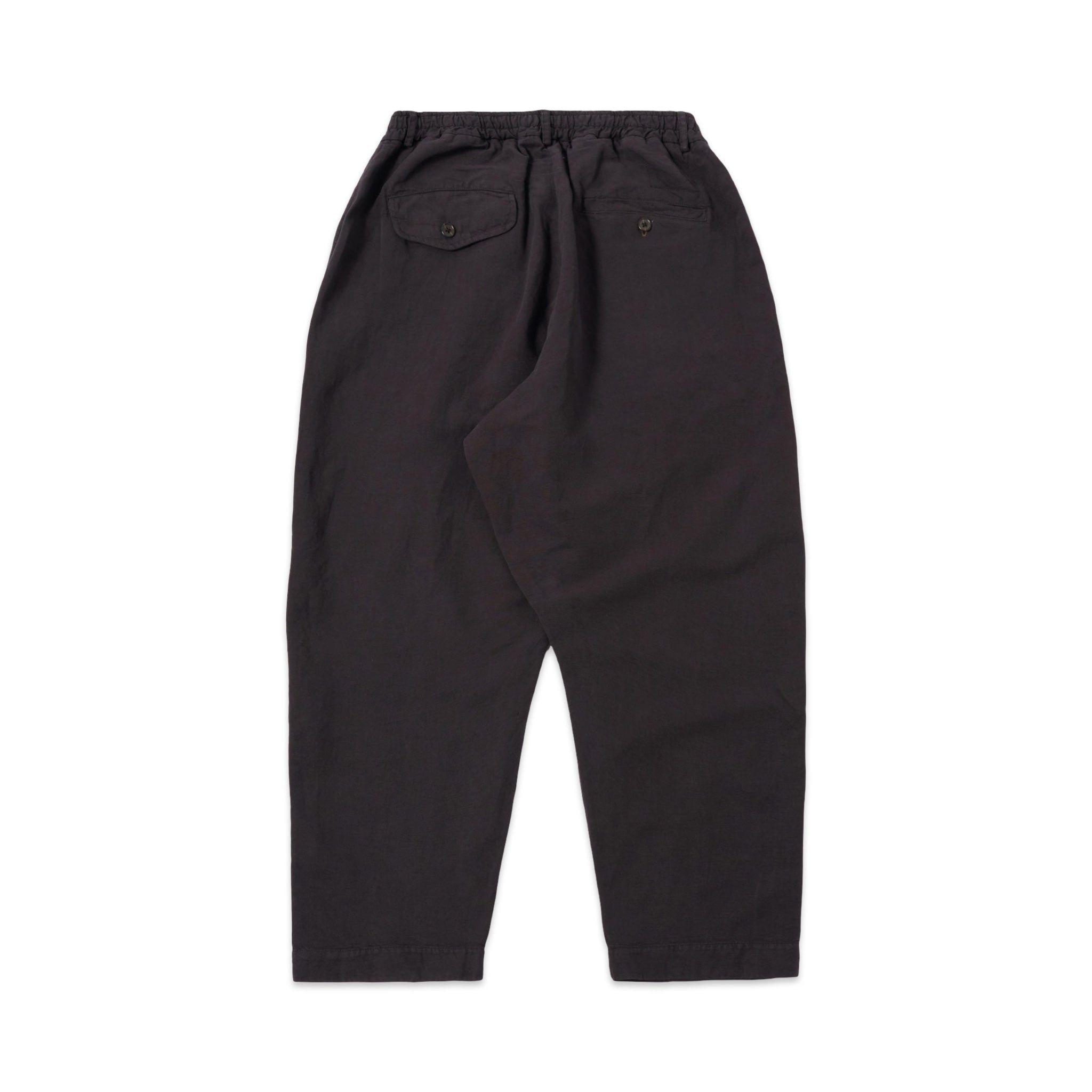 Universal Works Oxford Pant Lyocell Linen Mix licorice