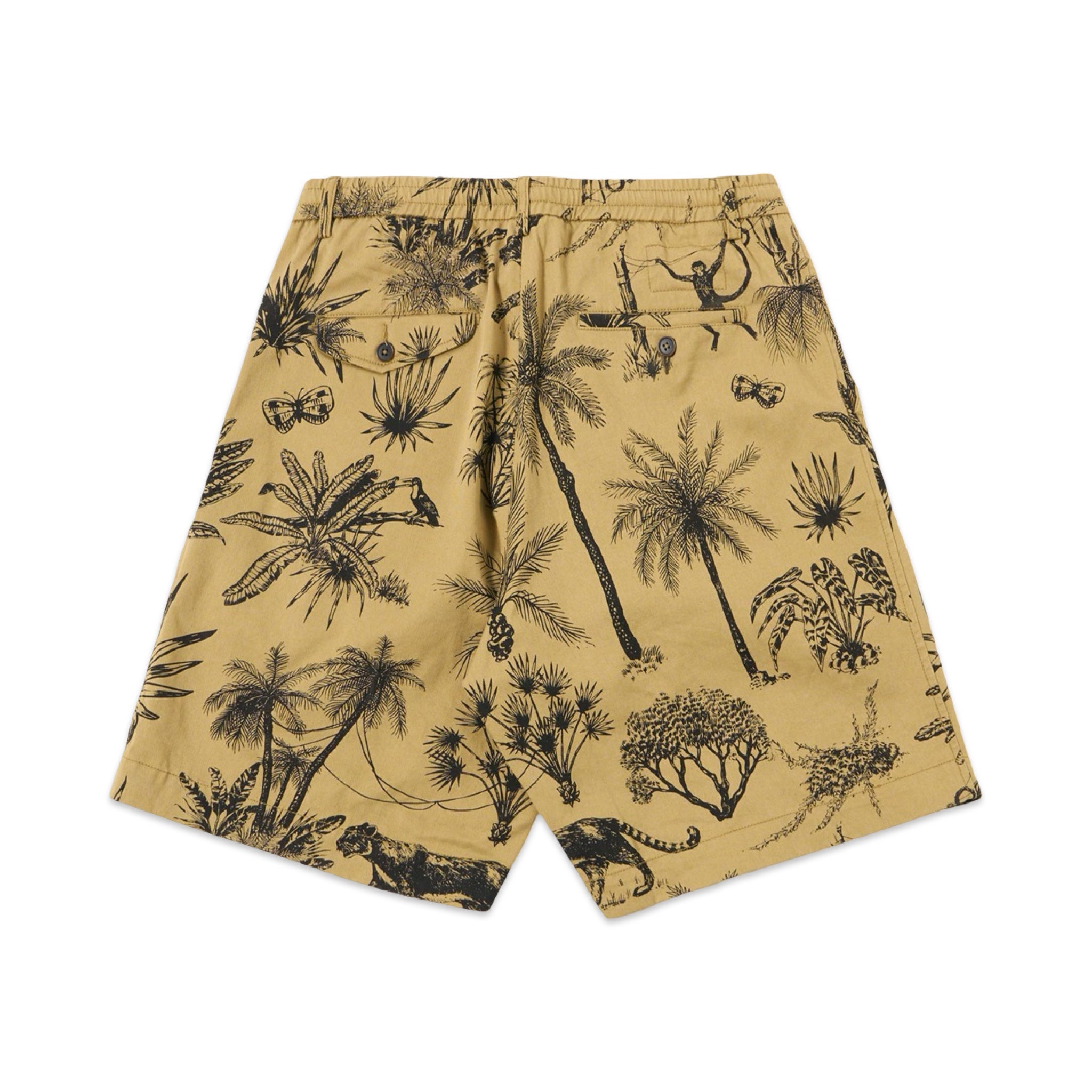 Universal Works Pleated Track Short Jungle Toile Twill sand