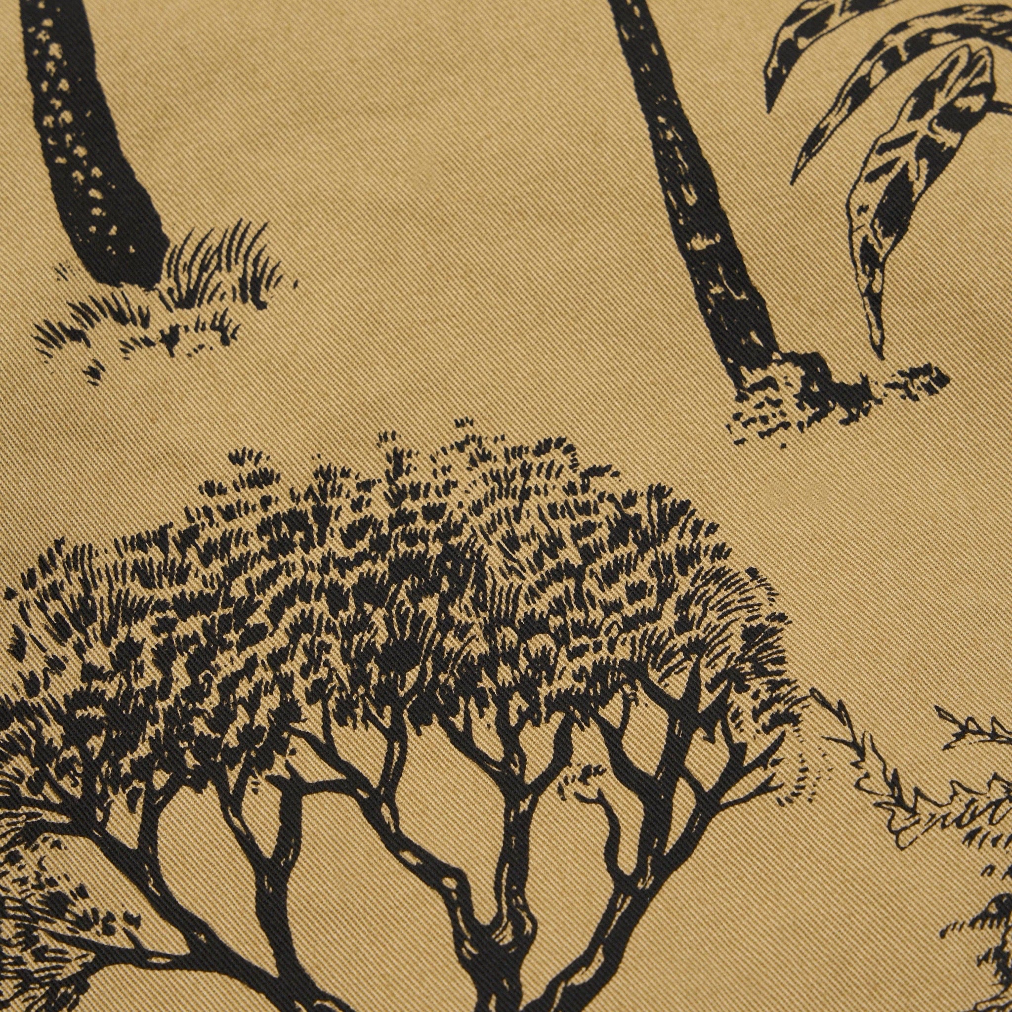 Universal Works Pleated Track Short Jungle Toile Twill sand