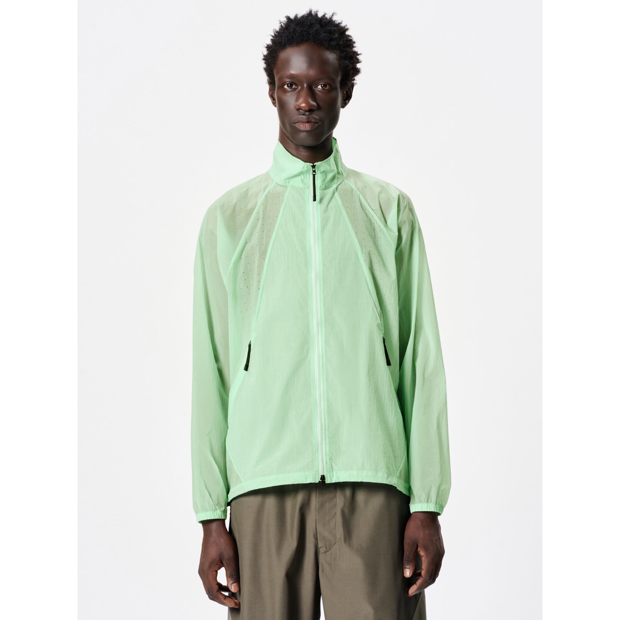 Goldwin Sheer Nylon Wind Jacket opal green