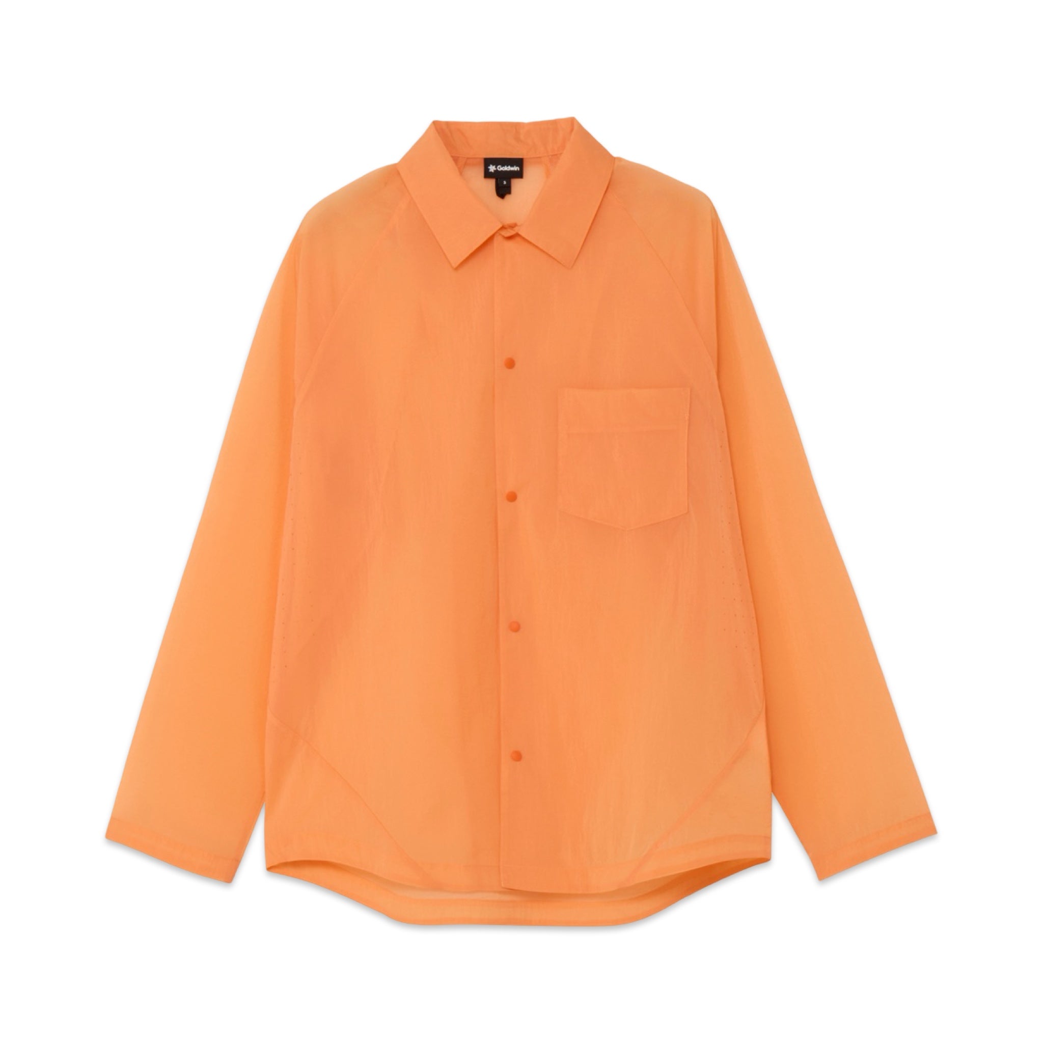 Goldwin Sheer Nylon Wind Shirt lily orange