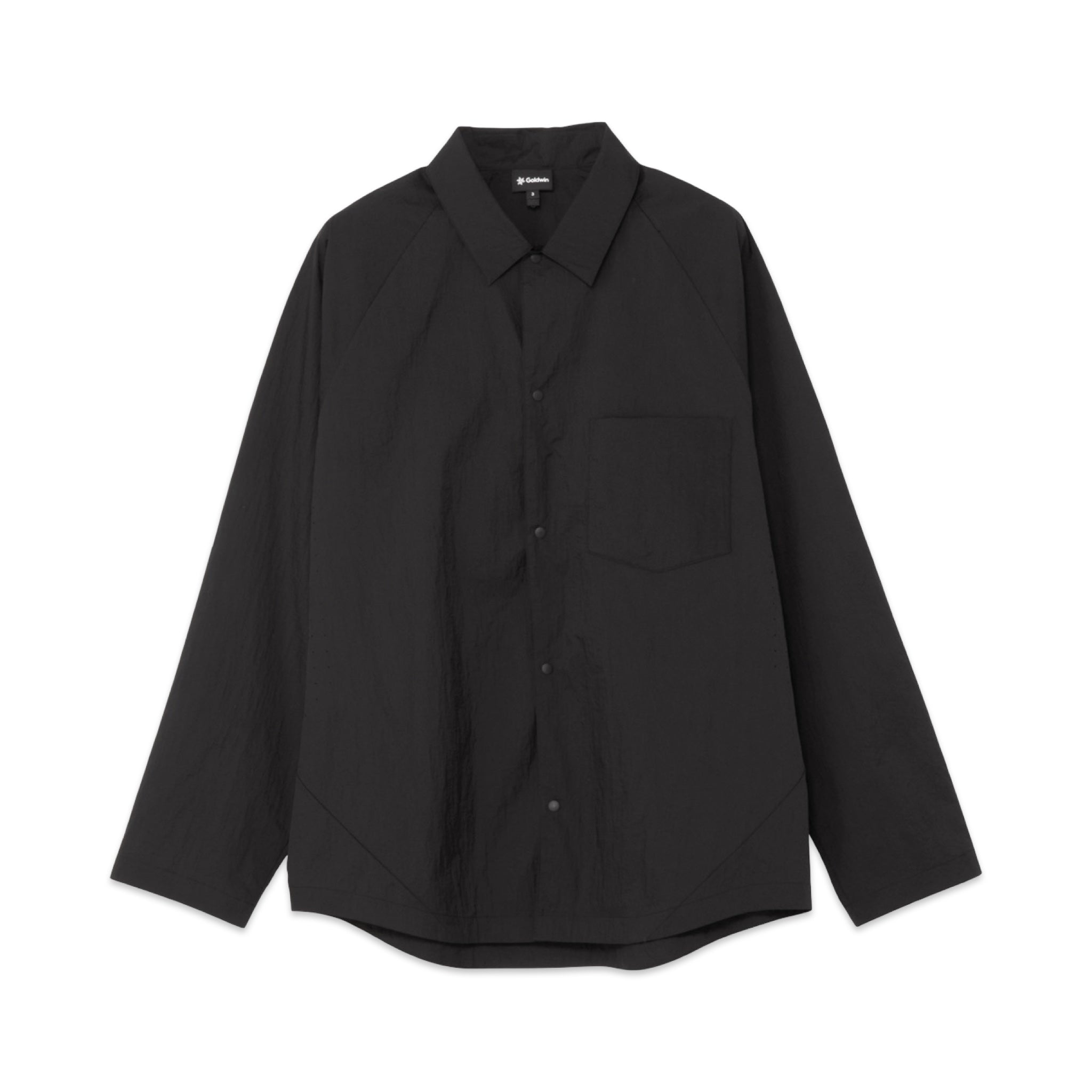 Goldwin Sheer Nylon Wind Shirt black