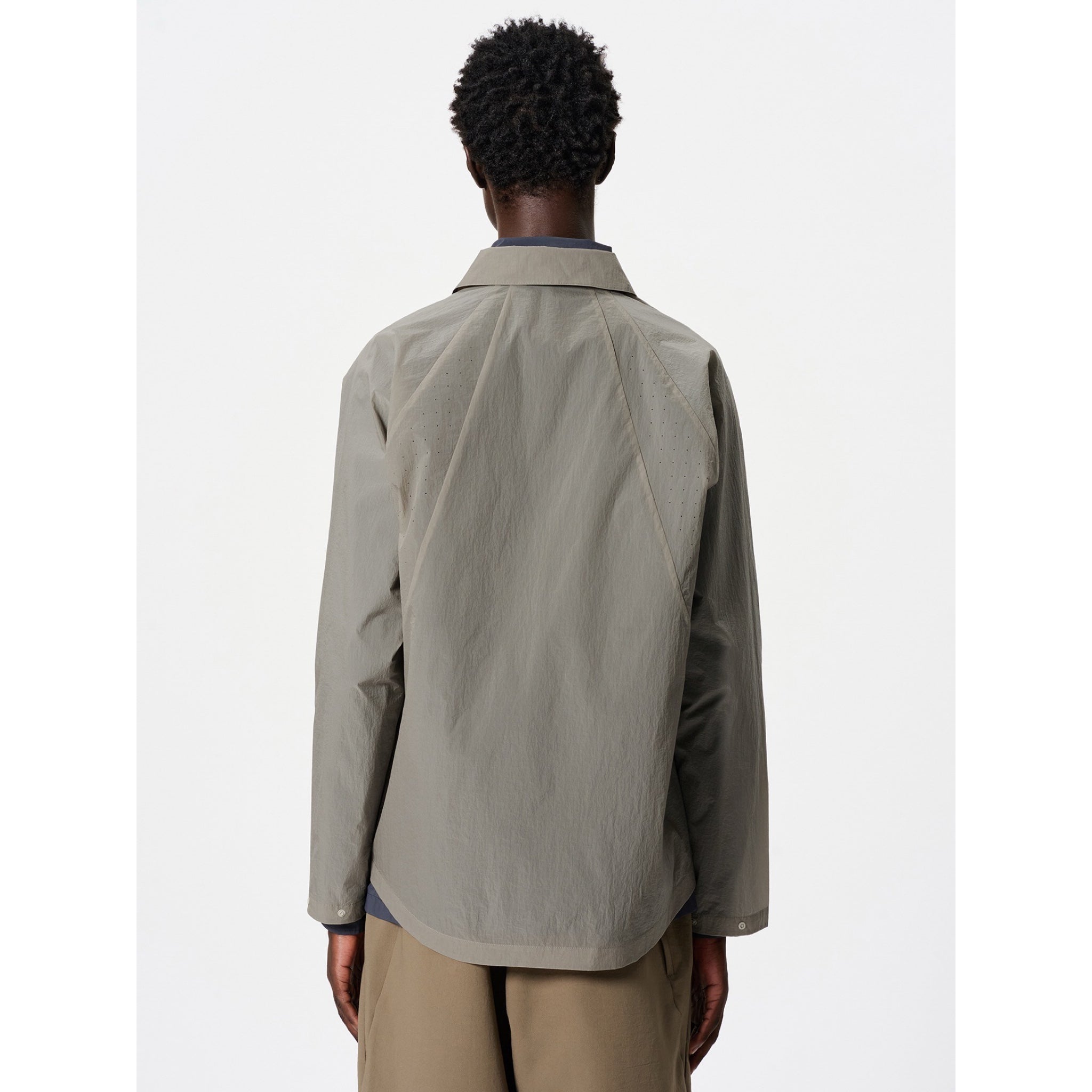 Goldwin Sheer Nylon Wind Shirt black