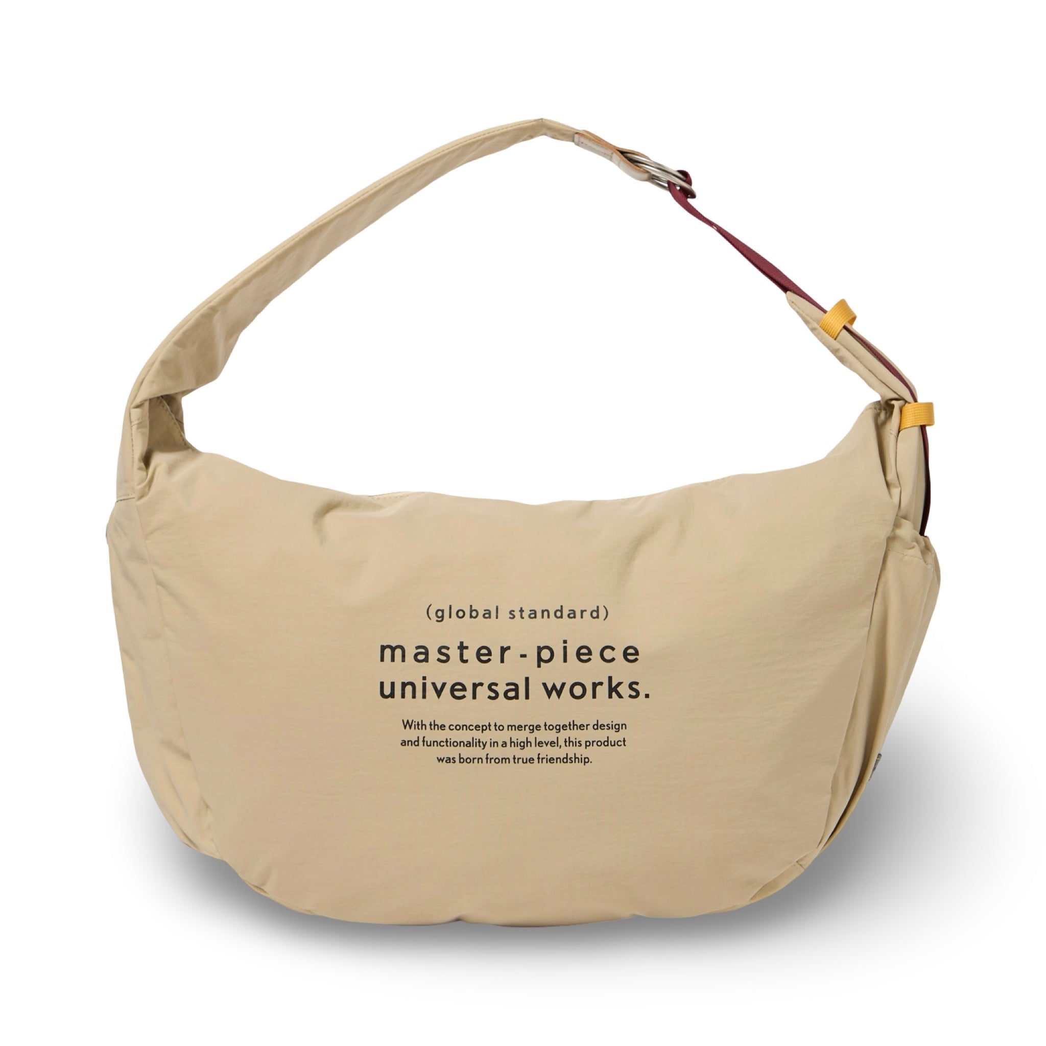 master-piece x Universal Works Shoulder Bag L beige