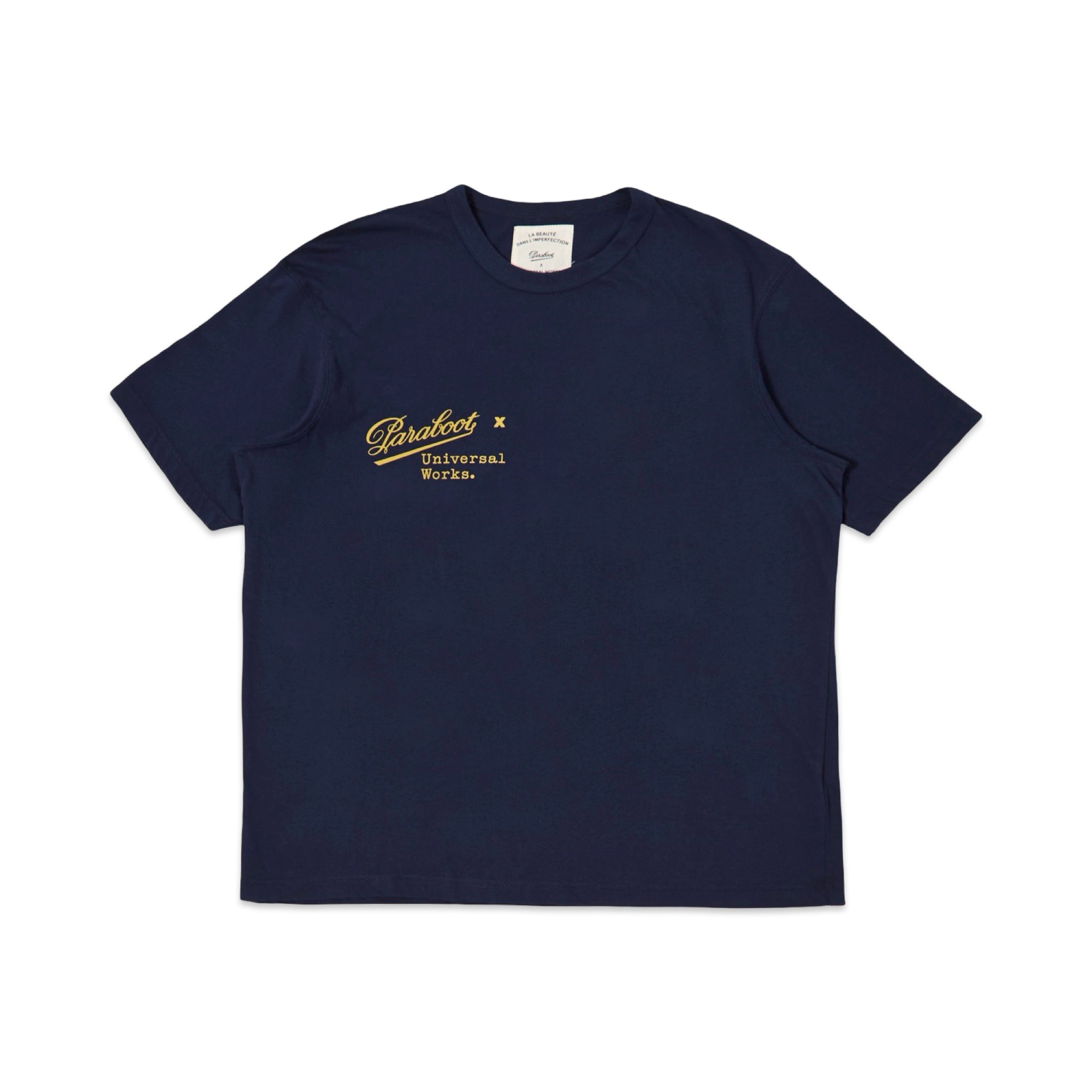Paraboot x Universal Works Single Jersey Print Tee navy