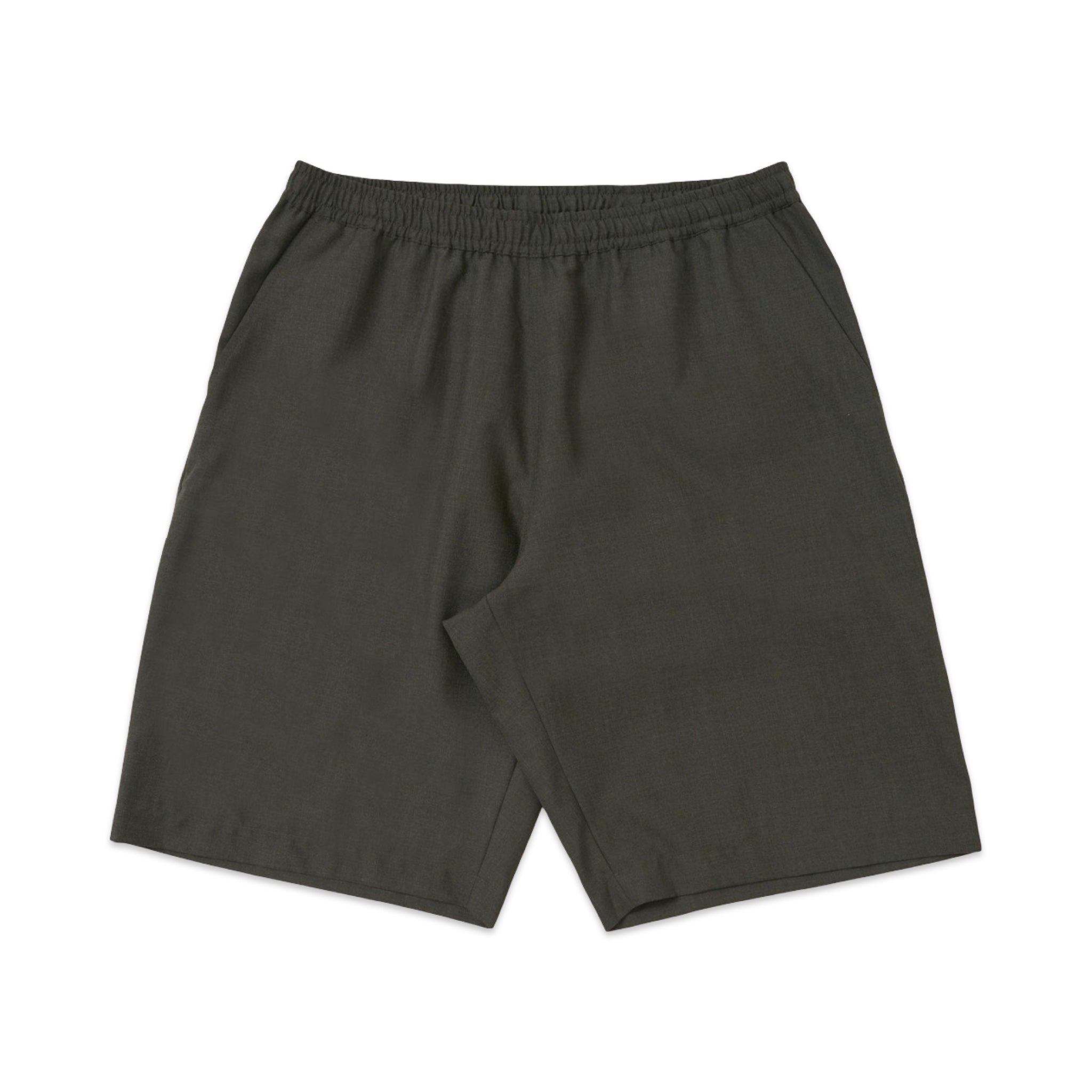 Universal Works Vacation Short Tropical Suiting olive marl