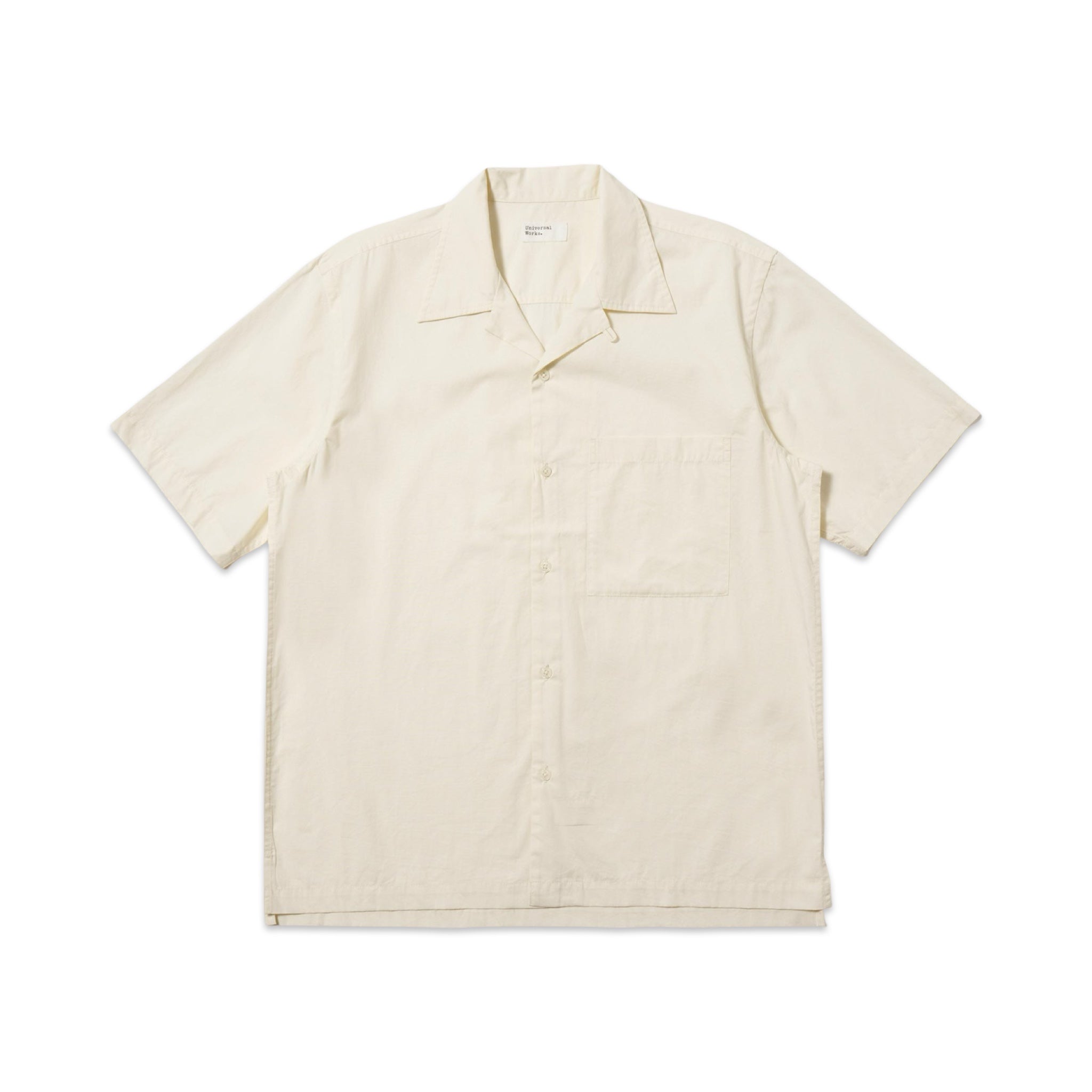 Universal Works Camp Shirt Broadcloth ecru