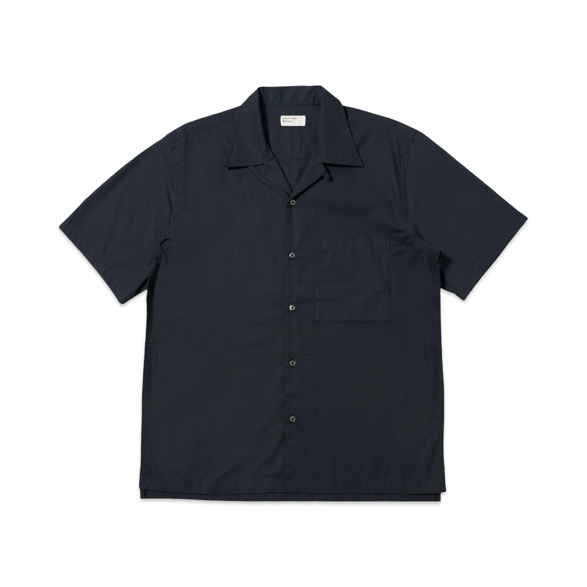 Universal Works Camp Shirt Broadcloth black
